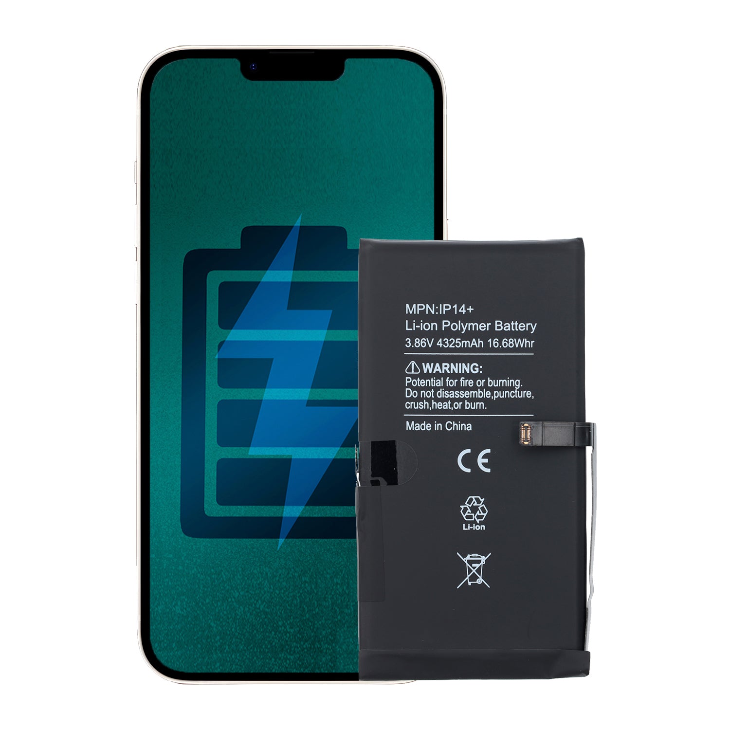 Bateria Compatible con iPhone 14 Plus Capacidad 4325 mAh