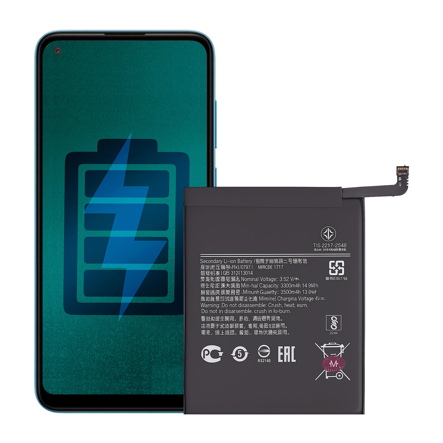 Bateria Compatible con Samsung Galaxy A11 Capacidad 4000 mAh