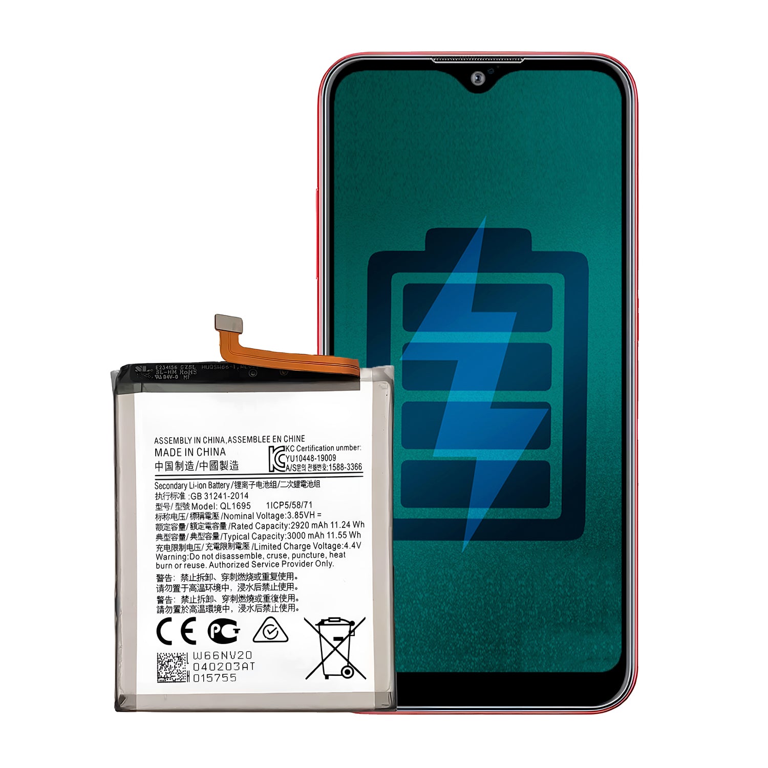 Bateria Compatible con Samsung Galaxy A01 Capacidad 3000 mAh