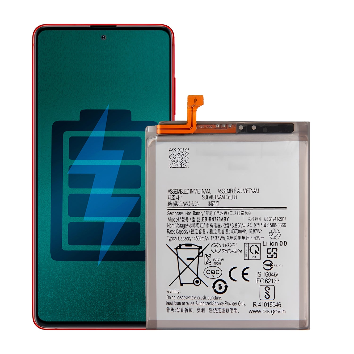 Bateria Compatible con Samsung Galaxy Note 10 Lite 4500 mAh