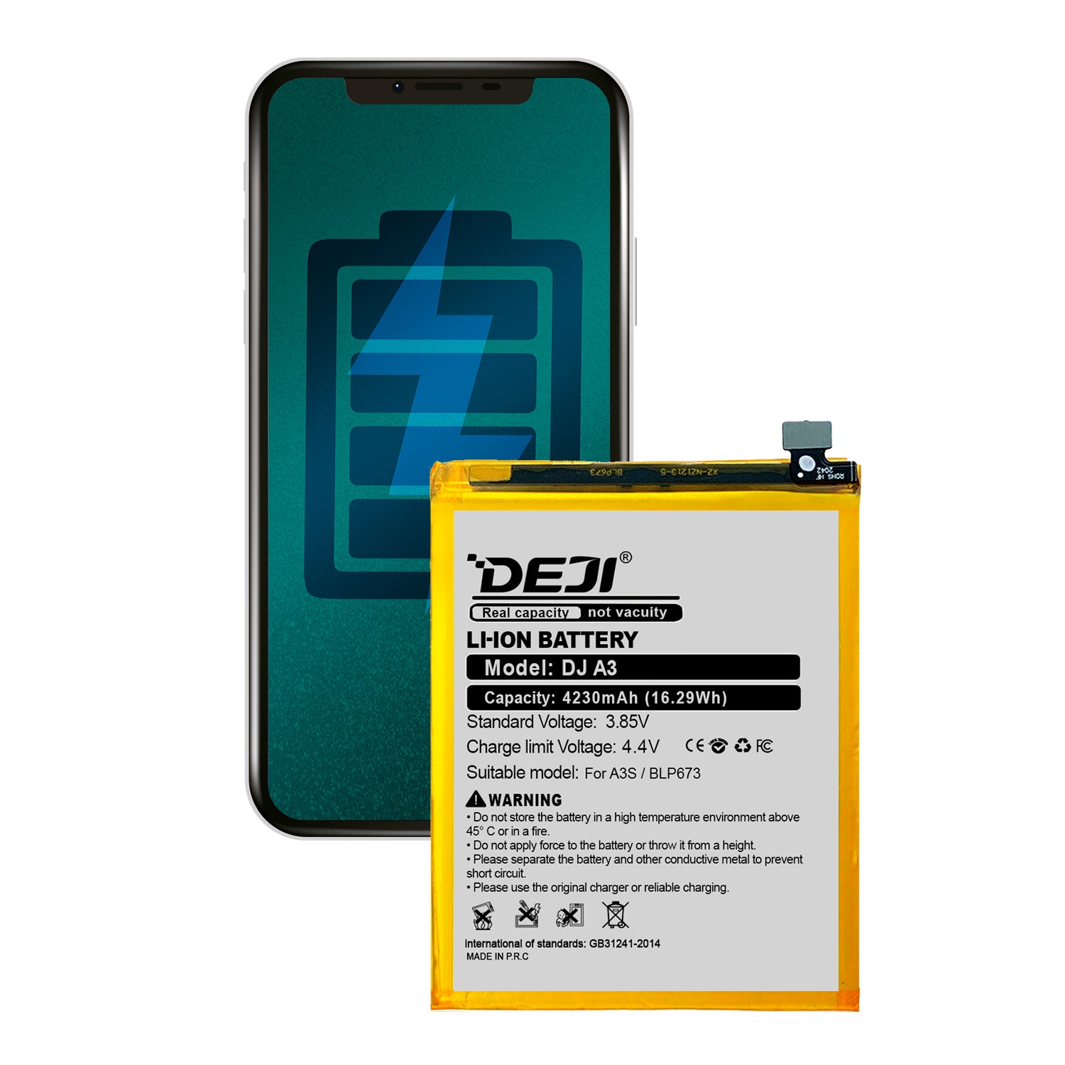 Bateria para Oppo A15 / A3S / A5 DEJI IC Original Capacidad 4230mAh Maxima Duracion