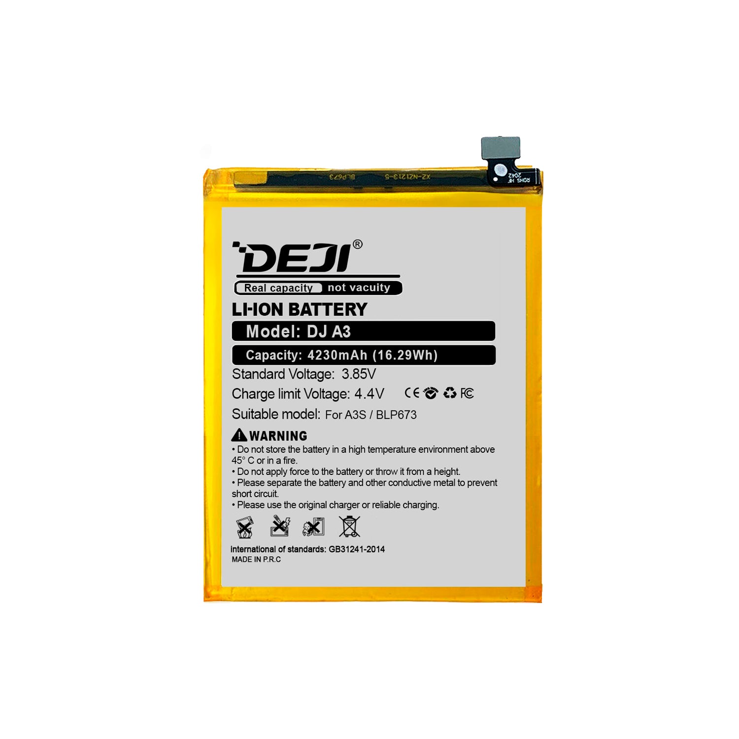 Bateria para Oppo A15 / A3S / A5 DEJI IC Original Capacidad 4230mAh Maxima Duracion