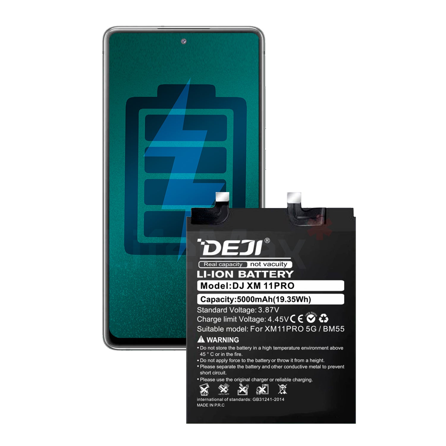 Bateria para Xiaomi Note 11 Pro DEJI IC Original Capacidad 5000mAh Maxima Duracion