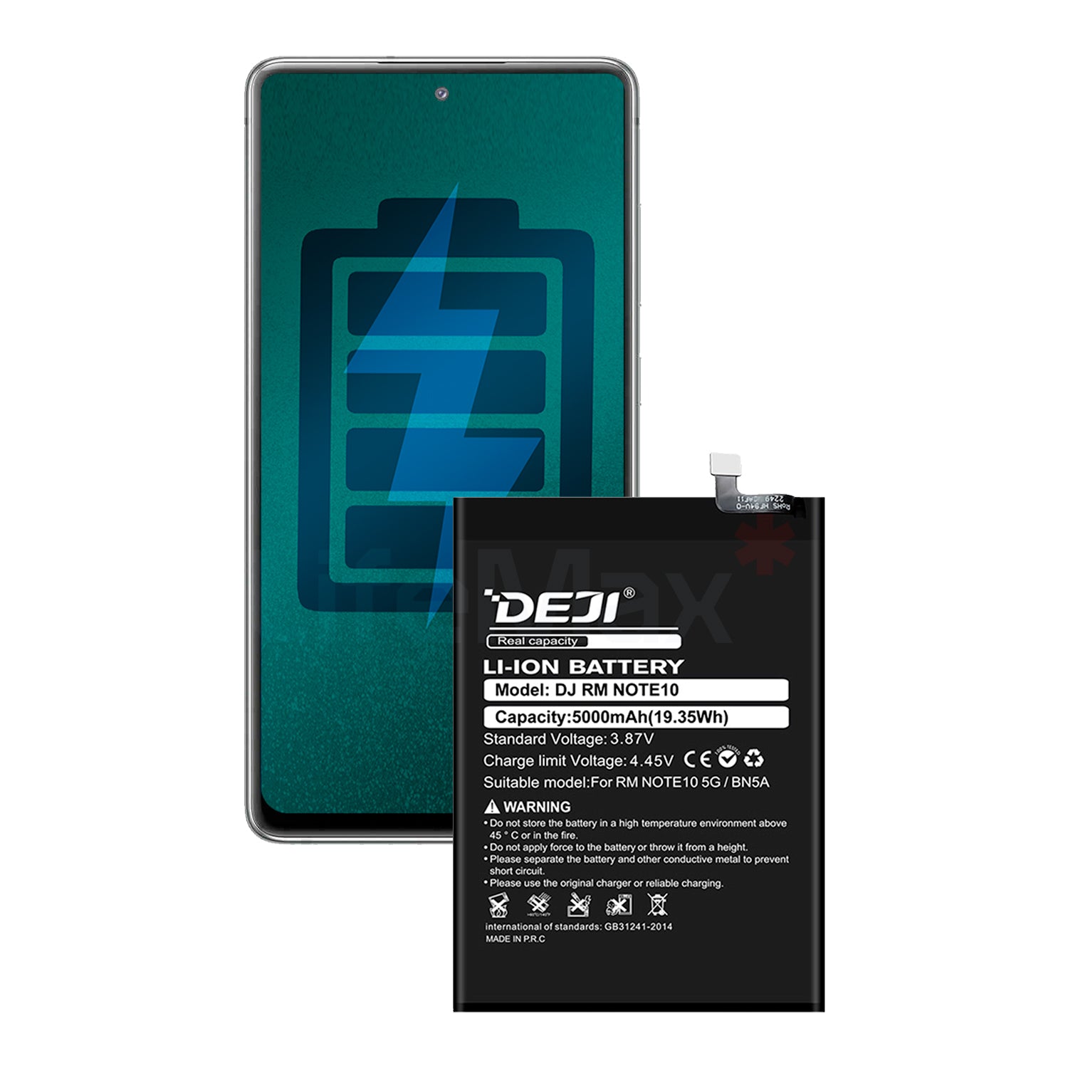 Bateria para Redmi Note 10 / Note 10 5G DEJI IC Original Capacidad 5000mAh Maxima Duracion