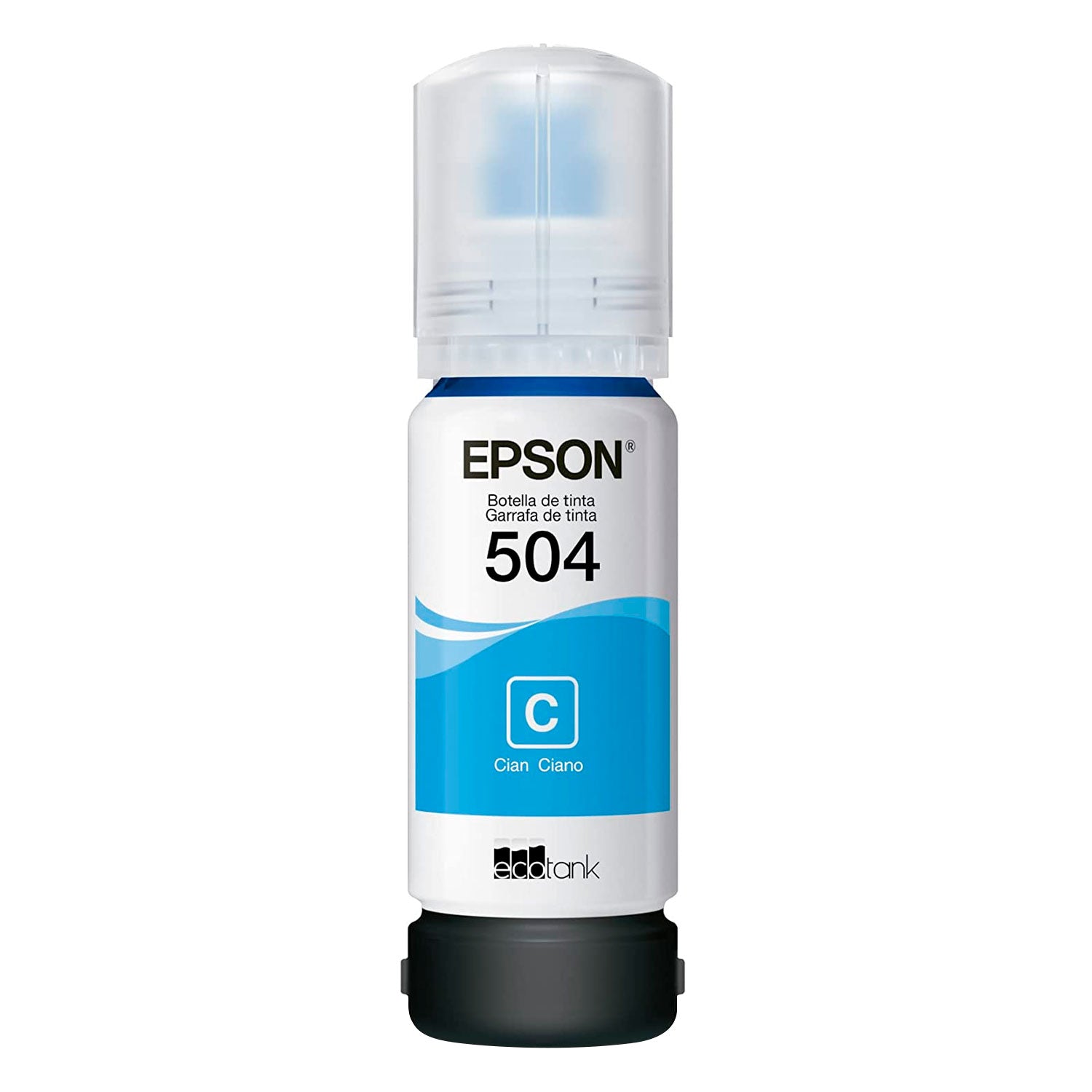 Tinta Botella Epson T504 70ml Ecotank Cyan L4150 L4260 L4160 L6161 L6171 [ C13T03N22A ] | Lifemax - Mayorista de Tecnología