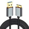 Cable USB A 3.0 a Micro B Para Disco HDD / SSD Externo Velocidad 5Gbps 1 metro