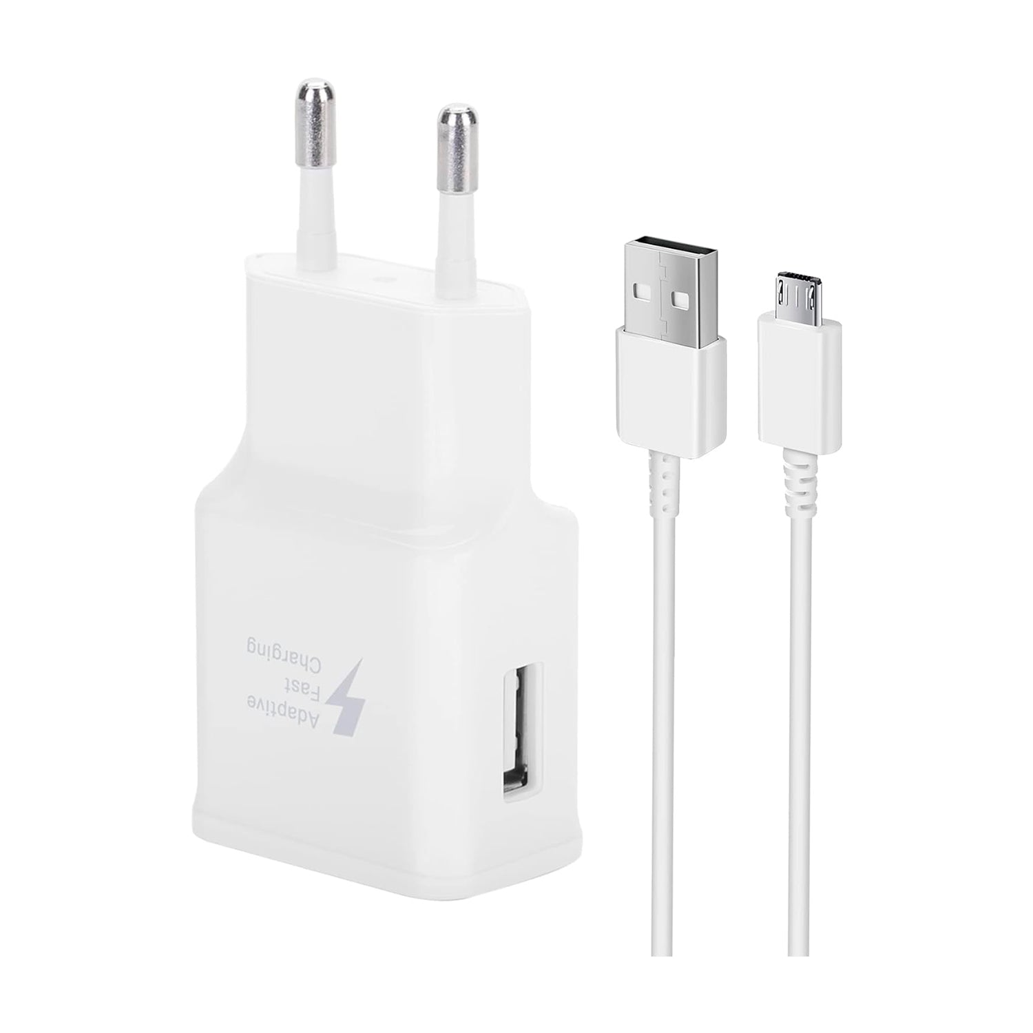 Cargador Compatible con Samsung 15W Carga Rapida Cable V8 Micro USB a USB - LifeMax Distribuidora