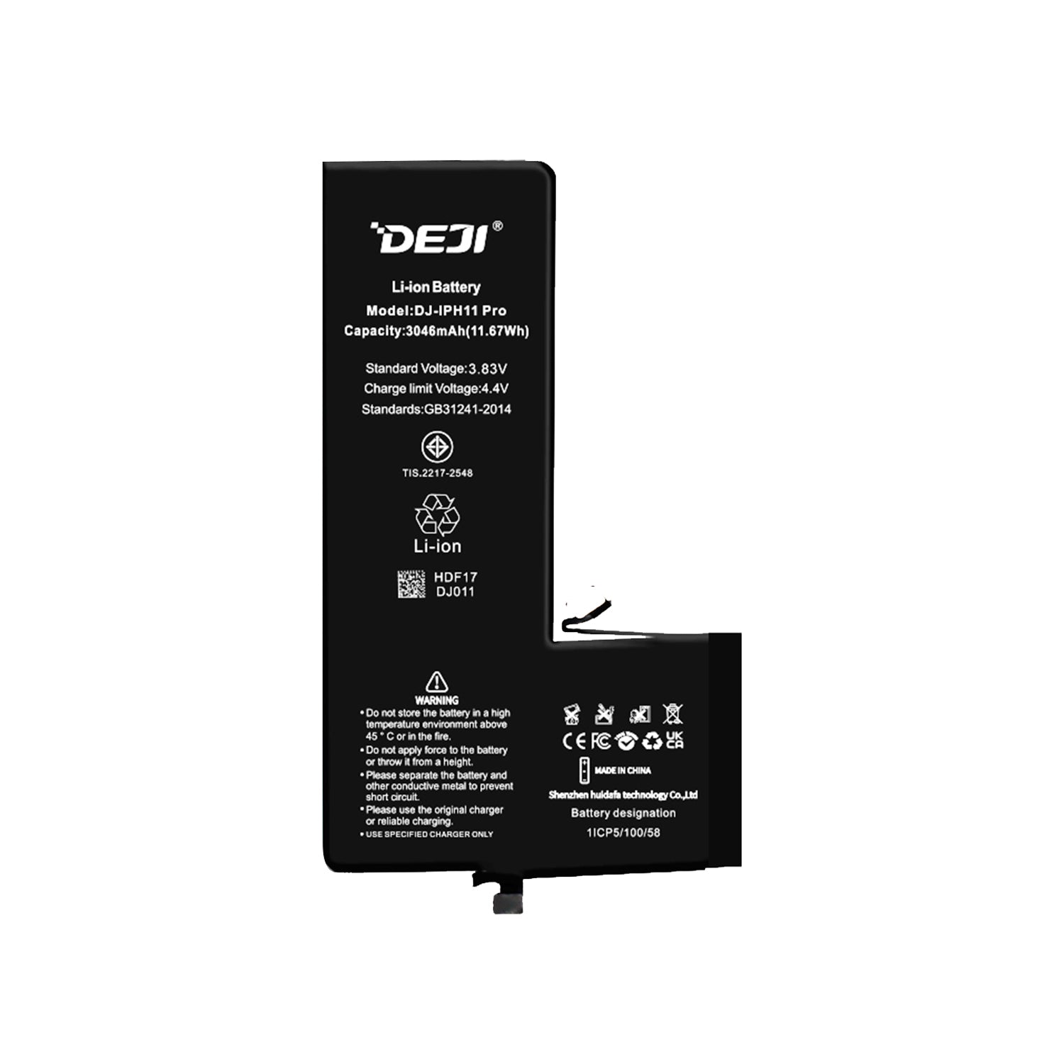 Bateria para Iphone 11 Pro DEJI IC Original Capacidad 3046mAh Maxima Duracion