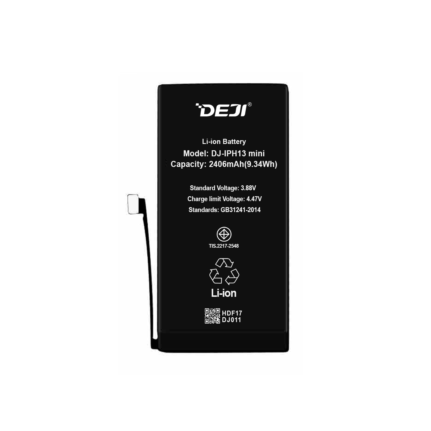 Bateria para Iphone 13 Mini DEJI IC Original Capacidad 2406mAh Maxima Duracion - Mayorista de Tecnología