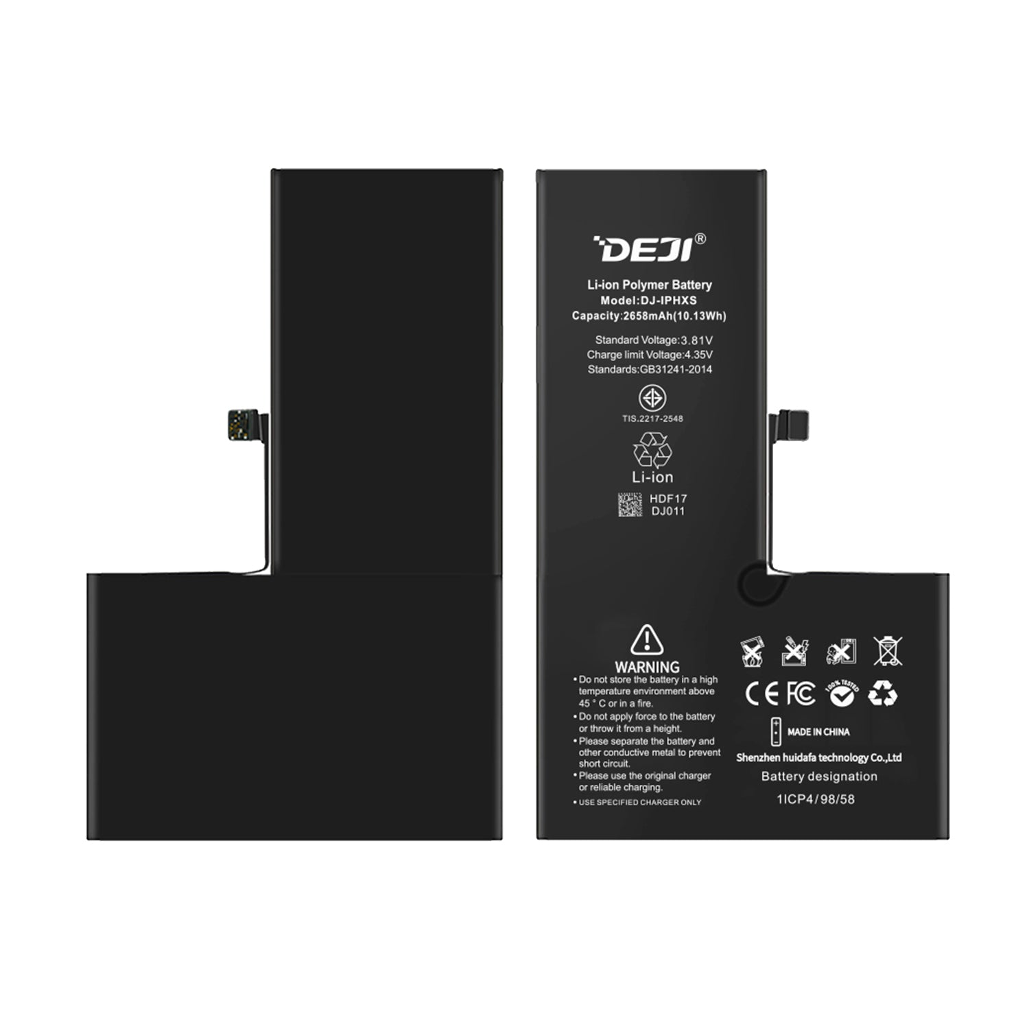 Bateria para Iphone XS DEJI IC Original Capacidad 2658mAh Maxima Duracion