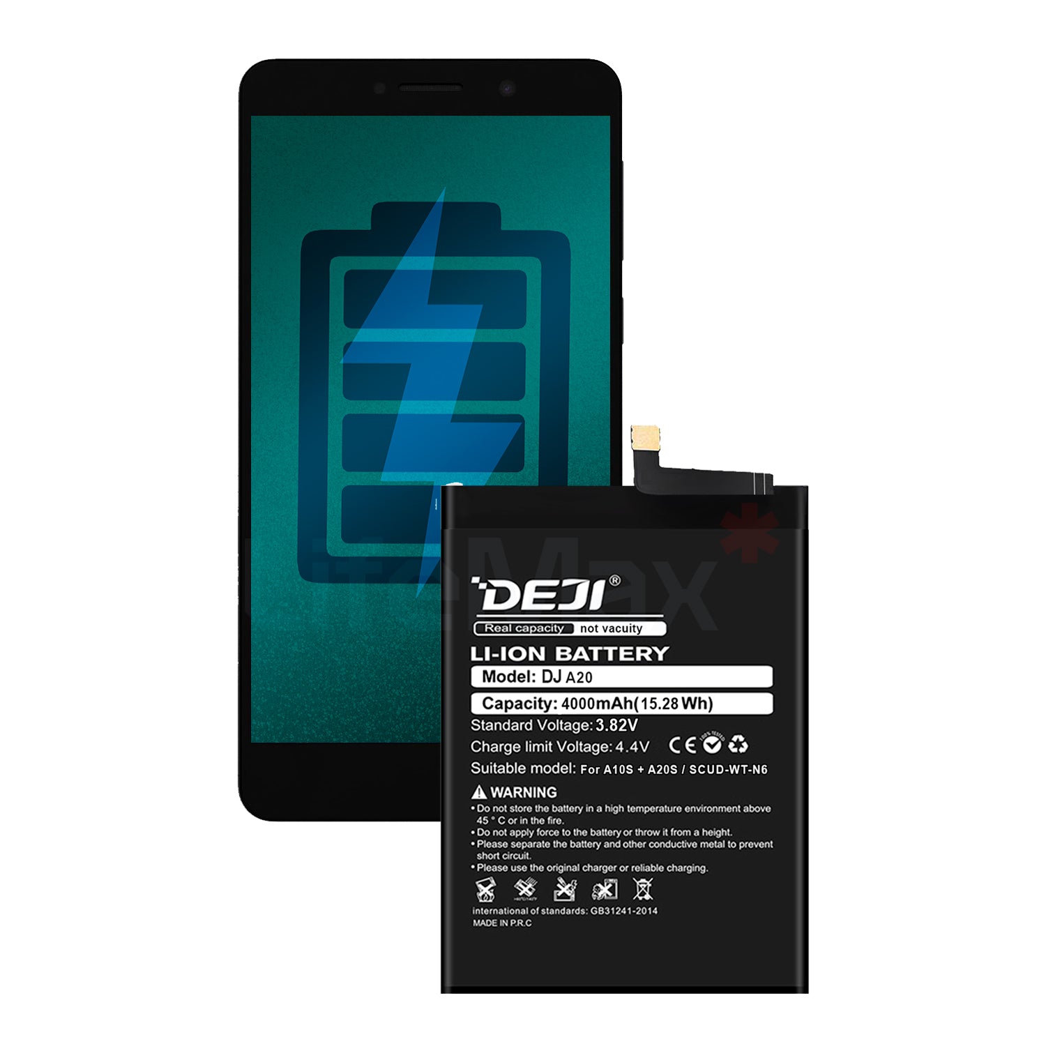 Bateria para Samsung A10S / A20S DEJI IC Original Capacidad 4000mAh Maxima Duracion - Mayorista de Tecnología