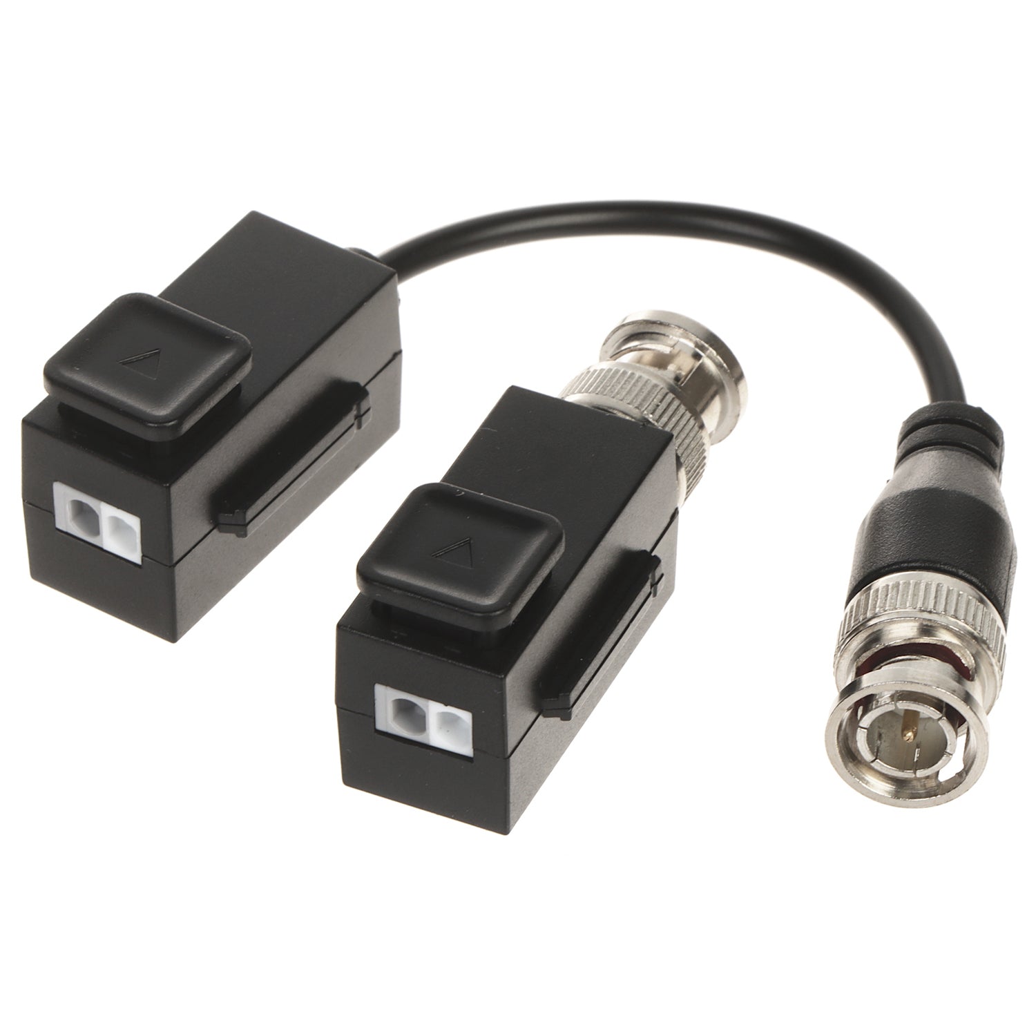 Balun de Video Pasivo Hikvision HD-TVI/CVI/AHD/CVBS Transmisor y Receptor 2MP hasta 4K