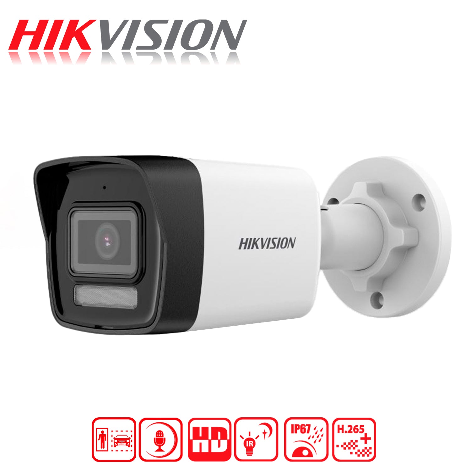 Camara IP Bala Hikvision Smart Hybrid Light 2MP 2.8MM IR30M Microfono Integrado Proteccion IP67 - Mayorista de Tecnología