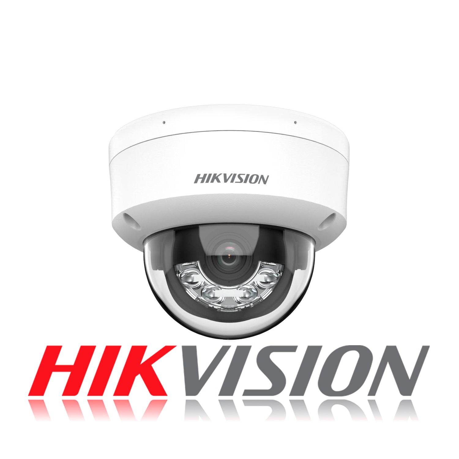 Camara IP Domo Hikvision Smart Hybrid Light 2MP 2.8MM IR30M Microfono Integrado Proteccion IP67 IK08