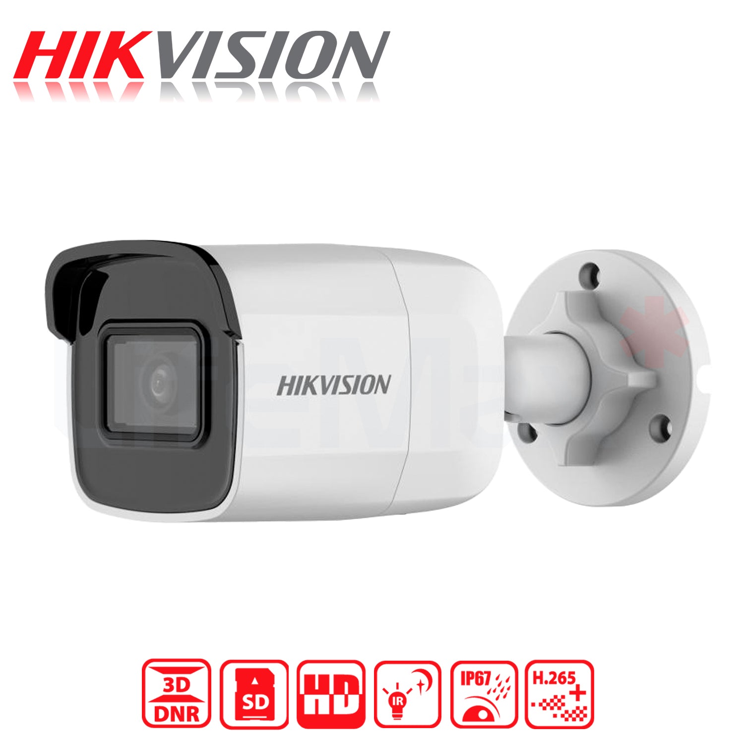 Camara IP Bala Hikvision Exir HD 2MP 2.8MM H.265+ IR30M 120dB MicroSD Hasta 256GB Proteccion IP67 - Mayorista de Tecnología