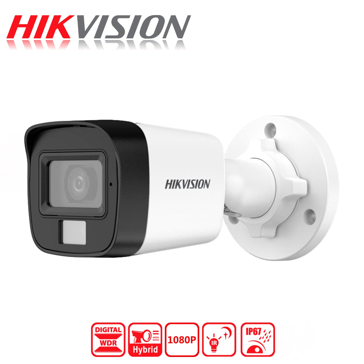 Camara de Seguridad Analoga Bala Hikvision Smart Hybrid Light 2MP 2.8MM IR20M WDR Proteccion IP67 - Mayorista de Tecnología