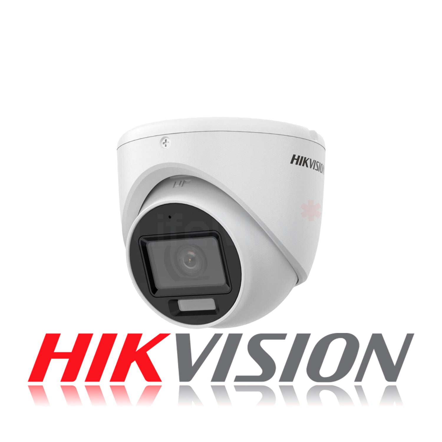 Camara de Seguridad Analoga Domo Hikvision Luz hibrida inteligente FHD 2MP Vision Fija 2.8mm IP67