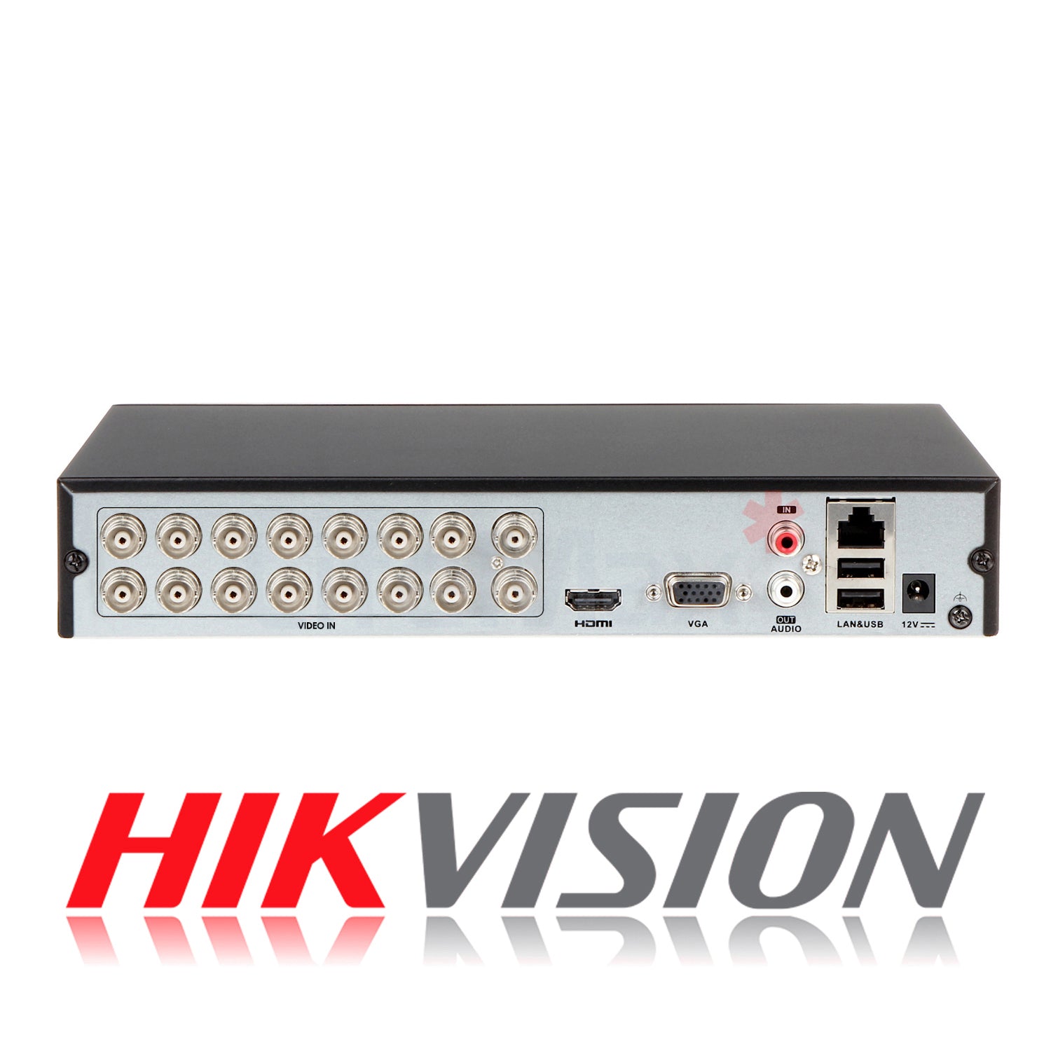 DVR 16 Canales Turbo HD Pentahibrido Hikvision Video Grabador H.265 pro+ Max 18 Camaras IP