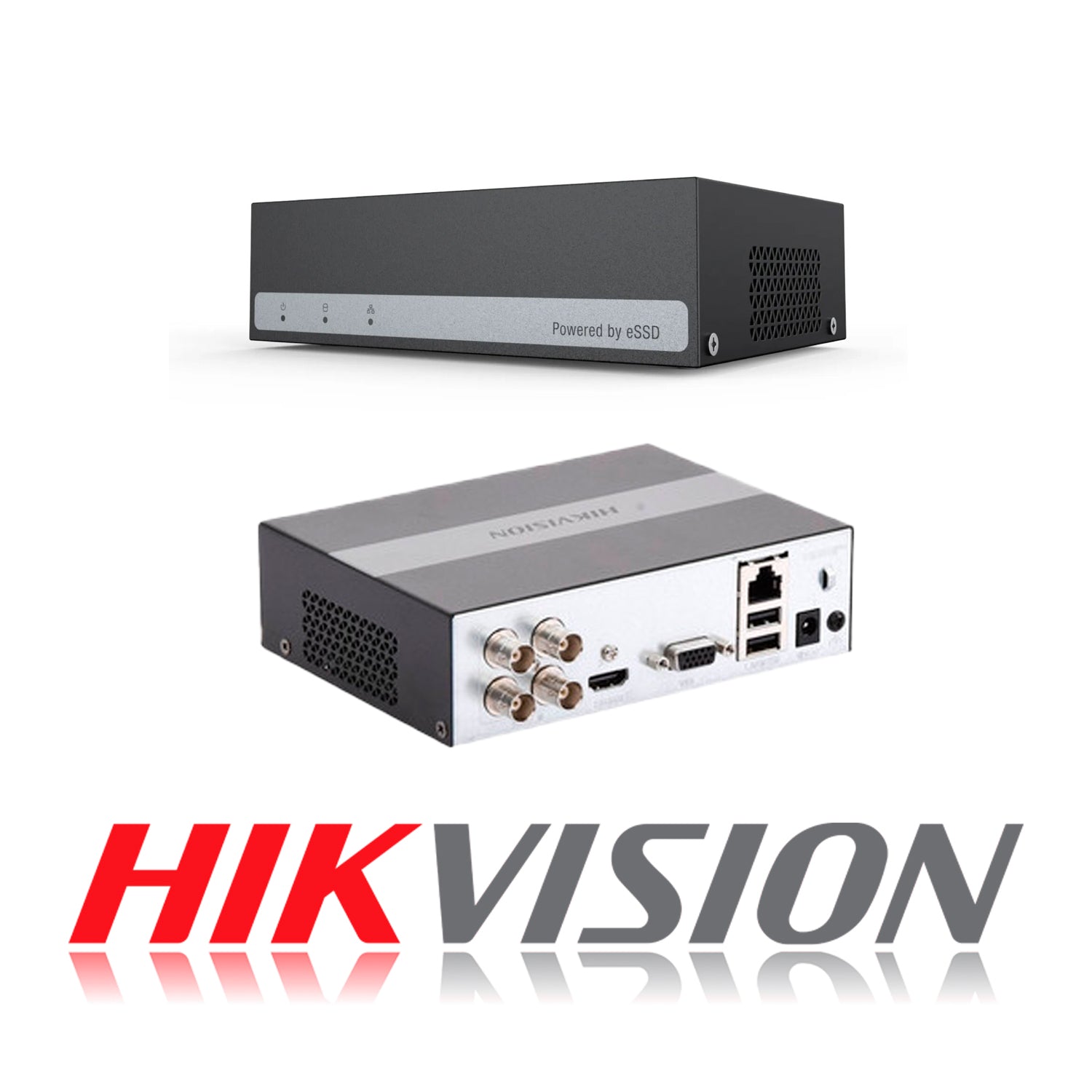 Kit de Camaras de Seguridad + DVR 4 Canales Color Vu Hikvision eSSD 300 GB FHD 2 Camaras Bala 2 Domo - Mayorista de Tecnología