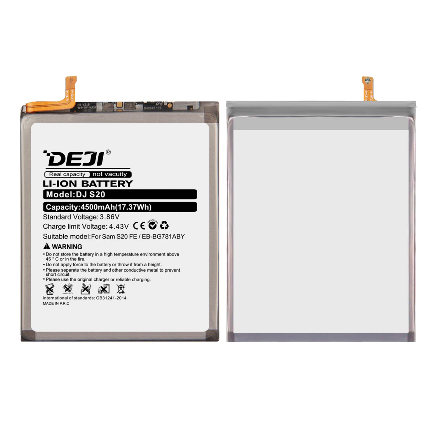 Bateria para Samsung S20 FE / S20 FE 5G / A52 DEJI IC Original Capacidad 4500mAh Maxima Duracion