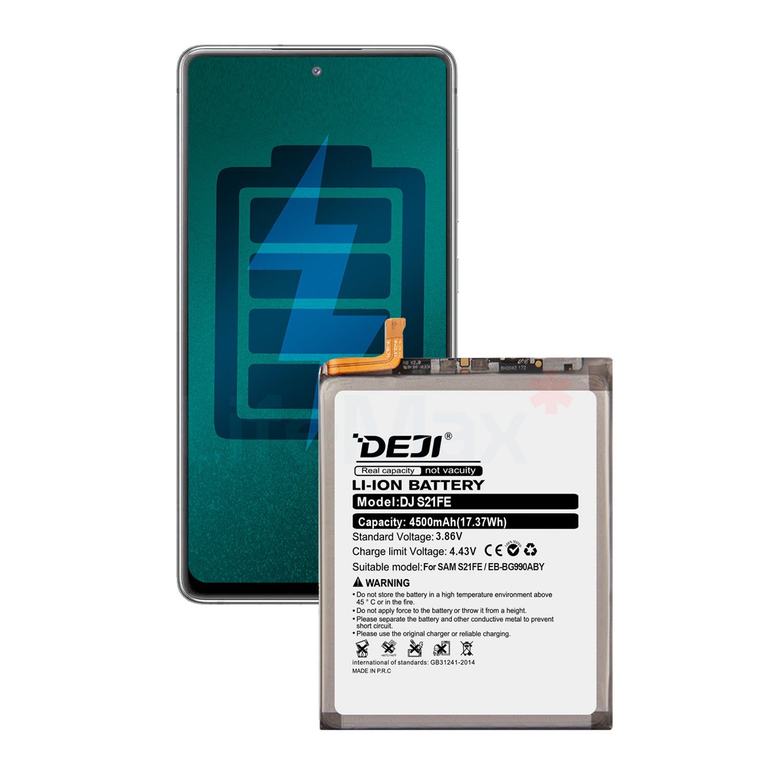 Bateria para Samsung S21 FE / S21 FE 5G DEJI IC Original Capacidad 4500mAh Maxima Duracion