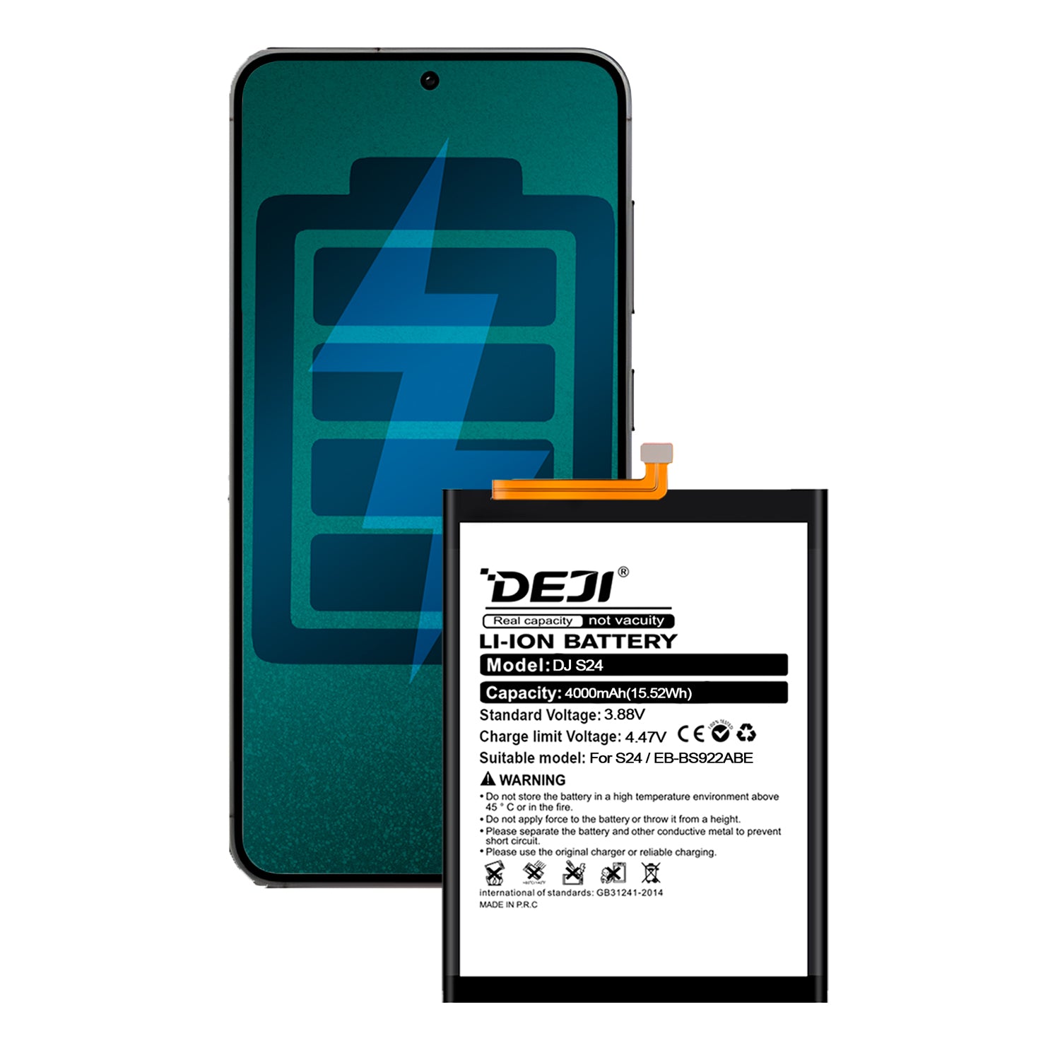 Bateria para Samsung Galaxy S24 5G DEJI IC Original Capacidad 4000mAh Maxima Duracion