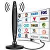 Antena de Tv Digital Abierta Philco Indoor 180º Rotacion Base Magnetica Uso Interior