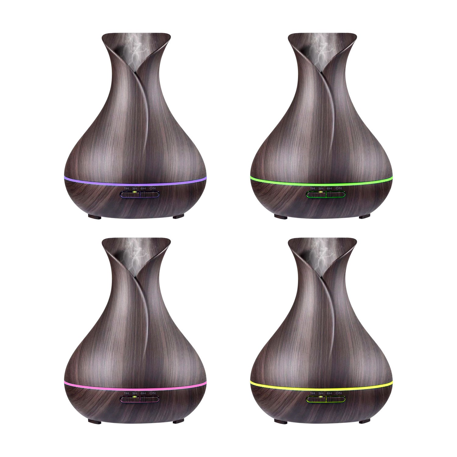 Difusor De Aromas Humidificador PVT 500 ML Apagado Automatico con Temporizador