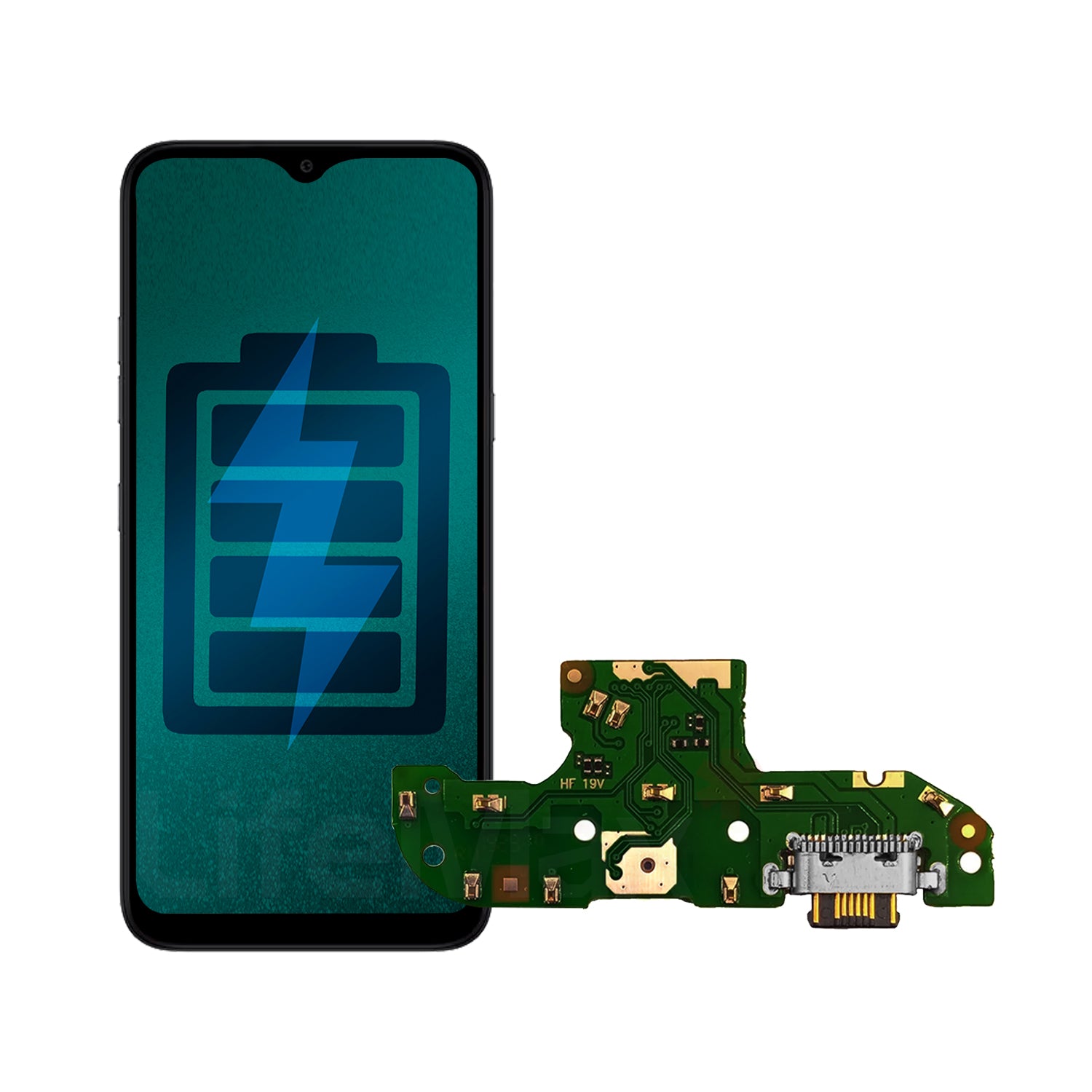 Flex de Carga Compatible con Motorola Moto G8 Play Tipo C