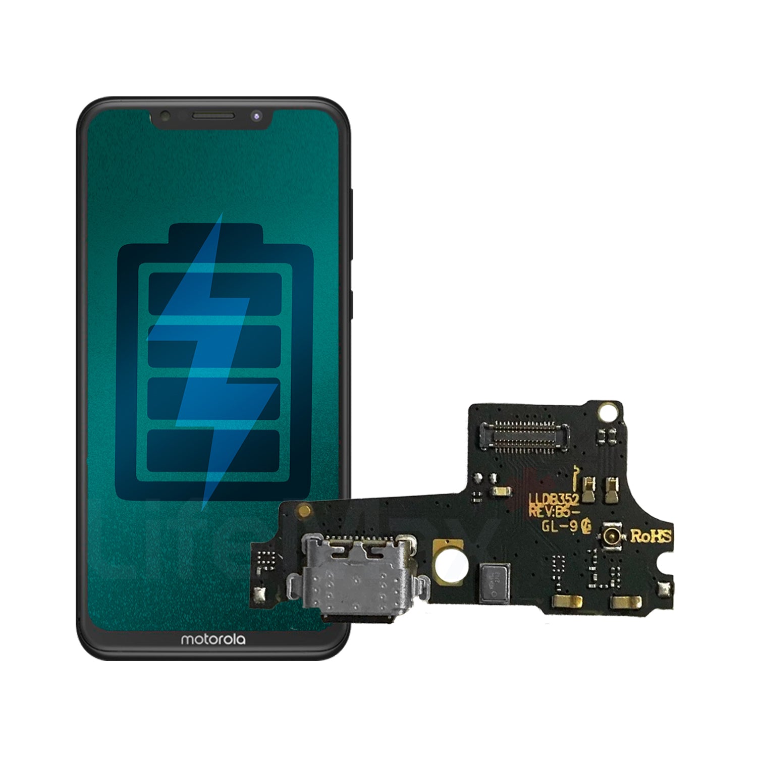 Flex de Carga para Motorola Moto One Conector Tipo C