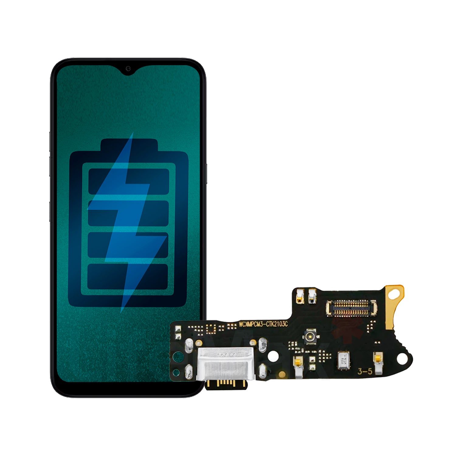 Flex de Carga Compatible con Xiaomi Redmi 9T Conector Tipo C