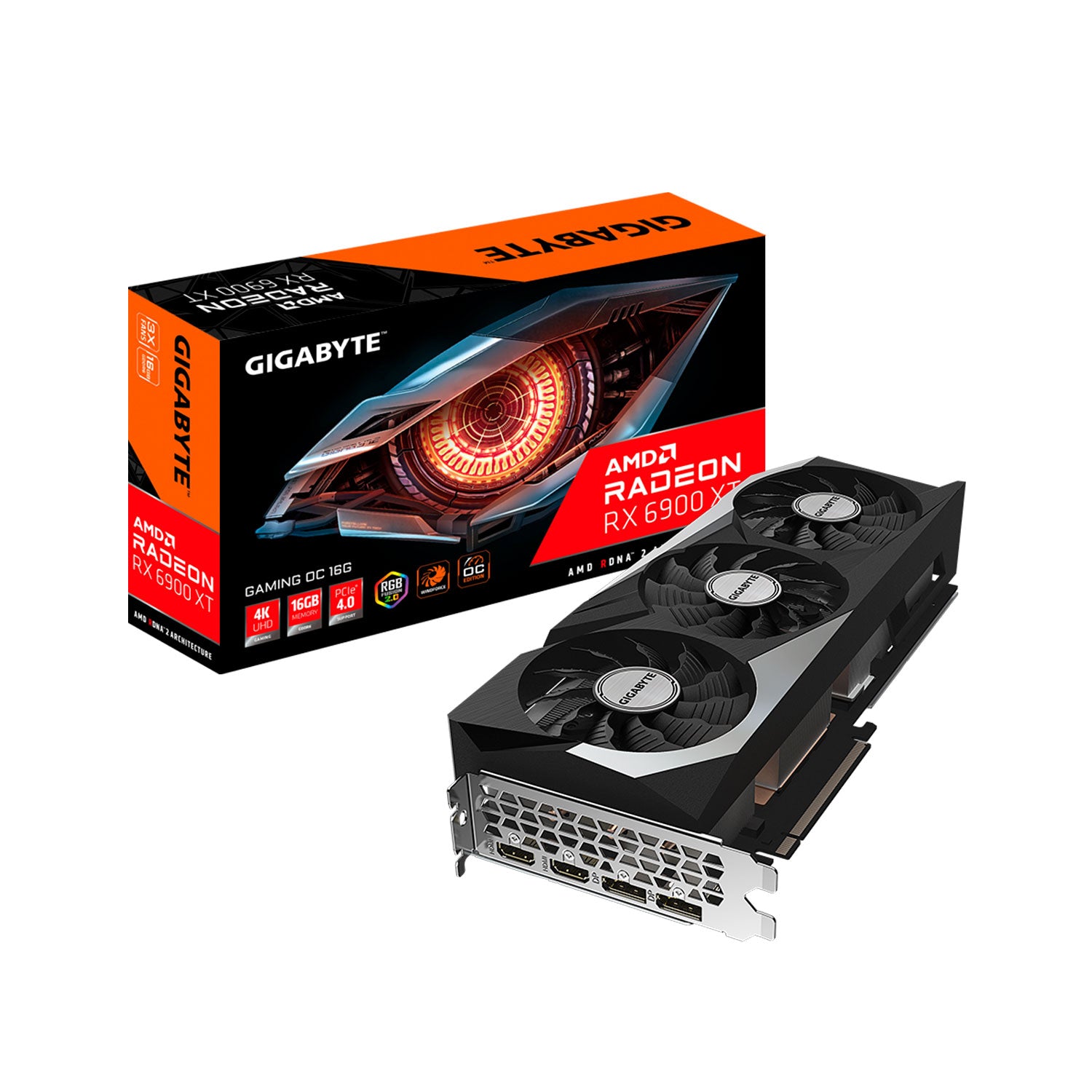 Tarjeta de Video Gigabyte Radeon RX6900XT Gaming OC 16G 4K GDDR6 PCle 4.0 [ GV-R69XTGAMINGOC-16GD ] - LifeMax Distribuidora