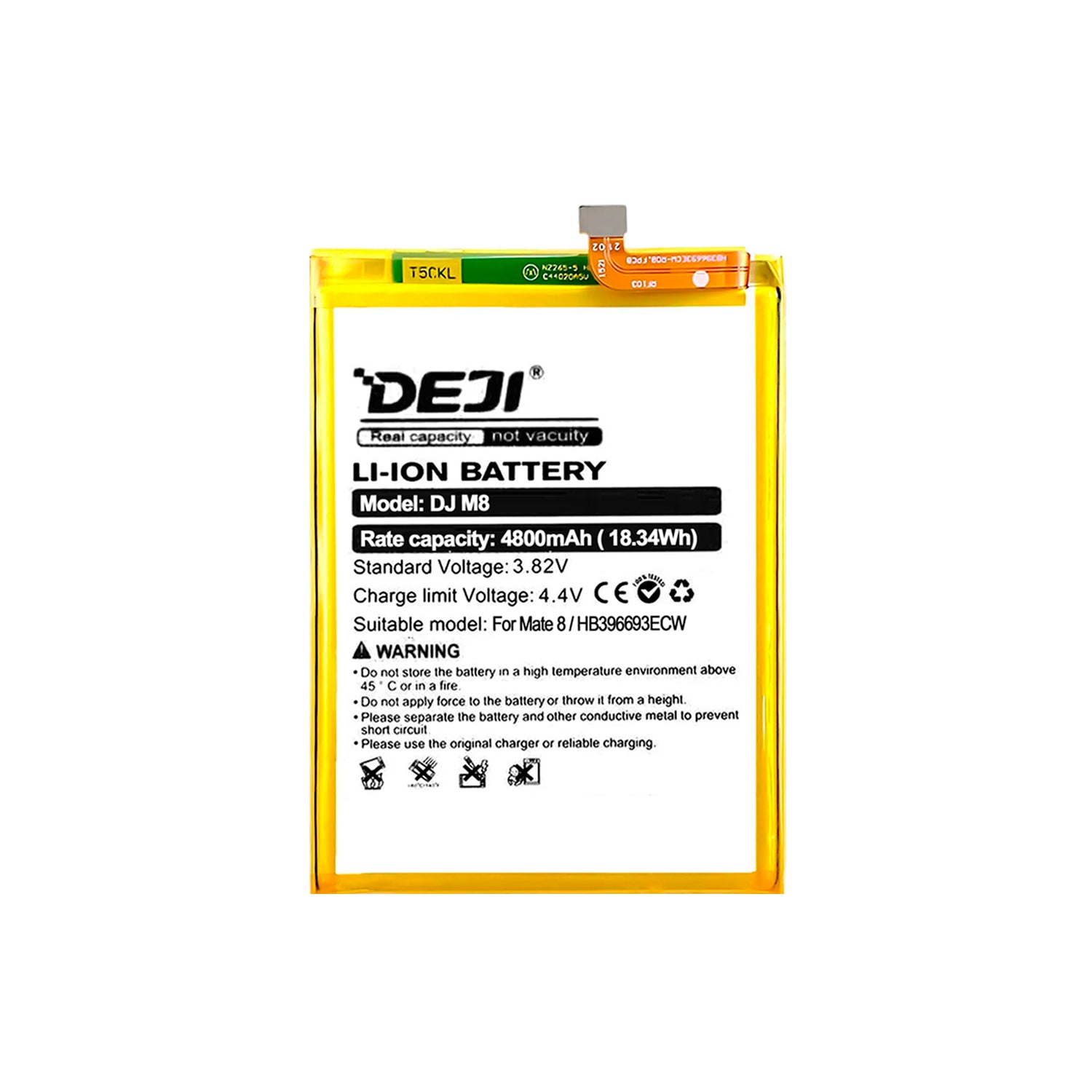 Bateria Compatible con Huawei Mate 8 Deji Capacidad 4800mAh Maxima Duracion