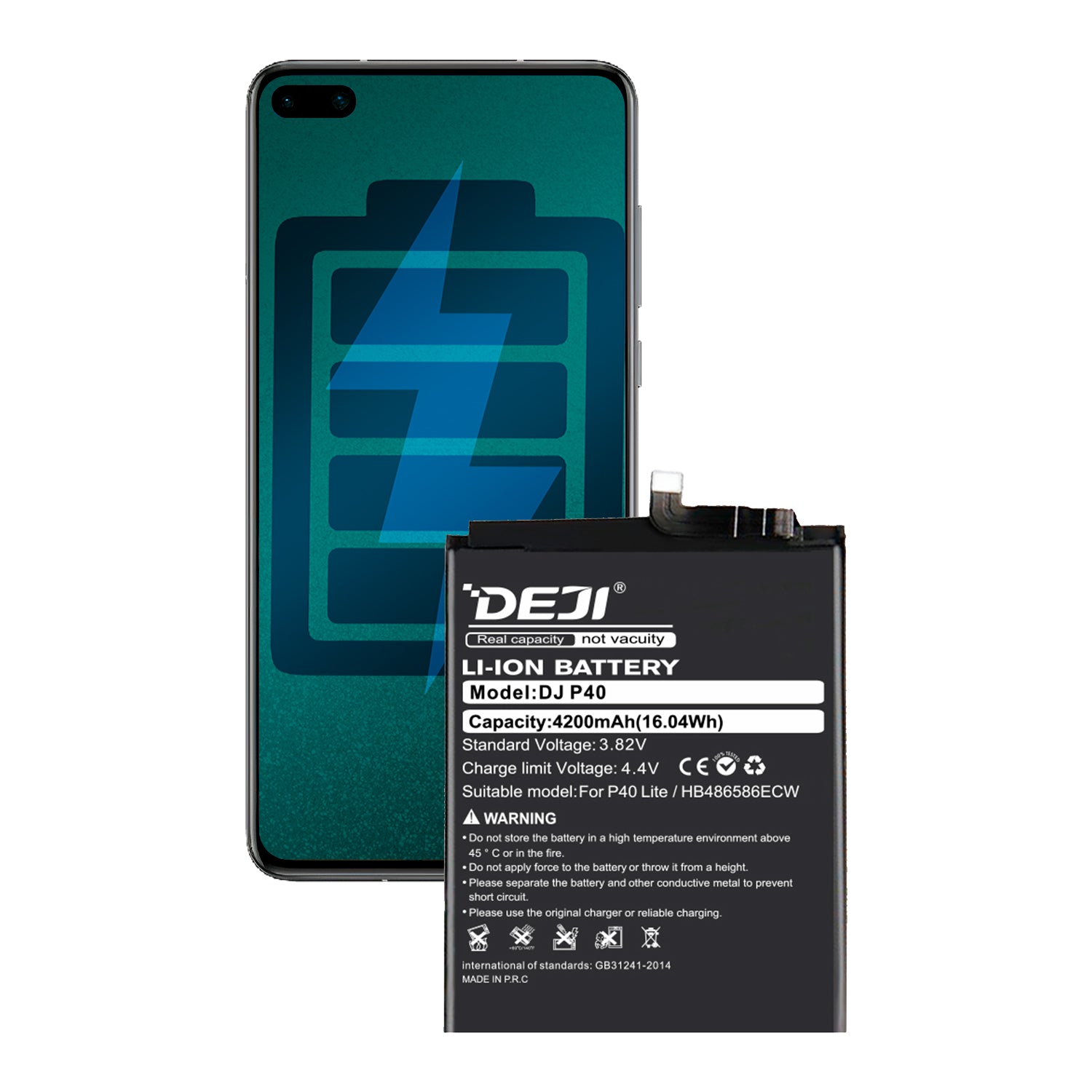 Bateria para Huawei P40 / Nova 7i DEJI IC Original Capacidad 4200mAh Maxima Duracion