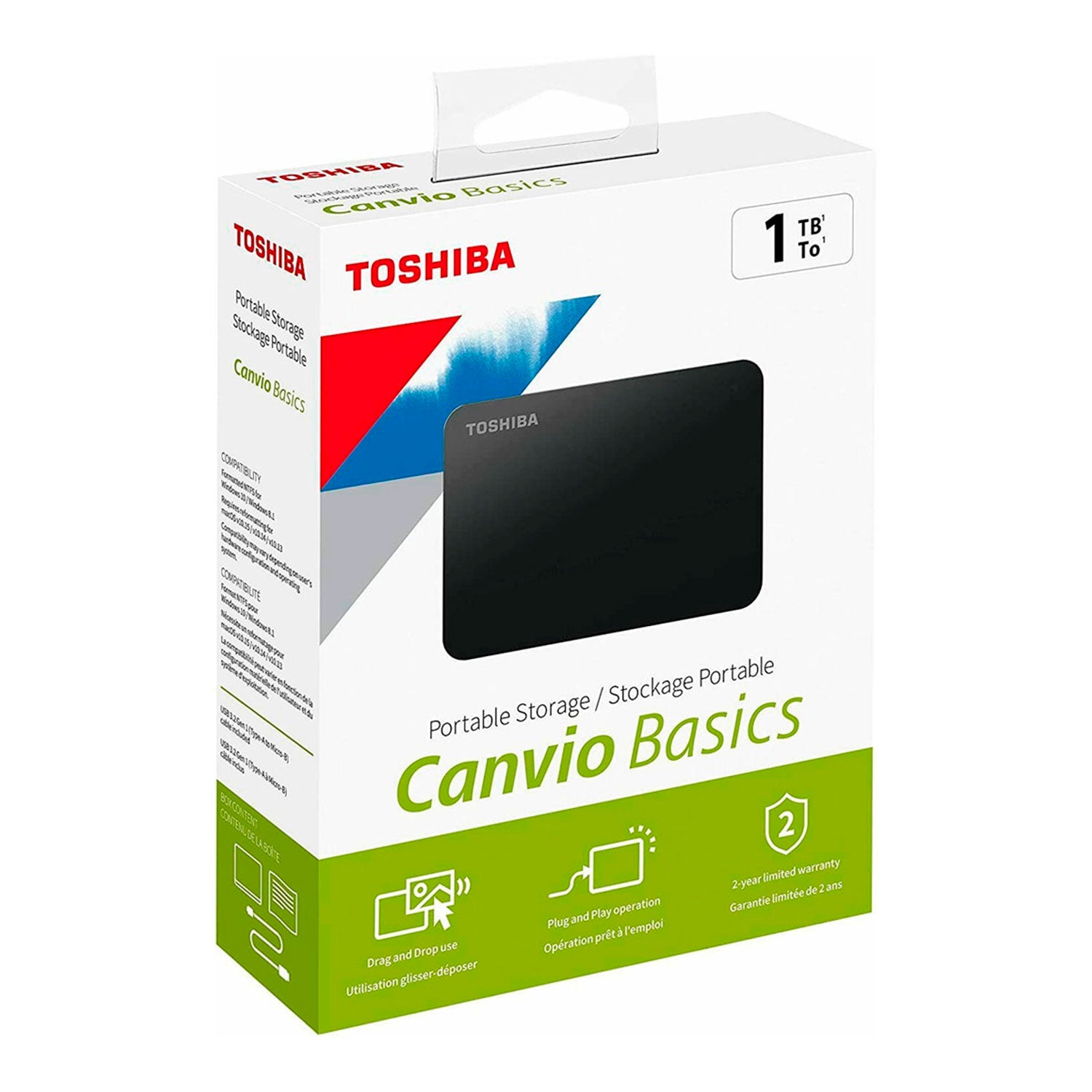 Disco Duro Externo Toshiba 1tb Canvio Basics 3.2 | Lifemax - Mayorista de Tecnología