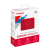 Disco Externo Toshiba 1TB Canvio Advance Rojo HDTCA10XR3AA | Lifemax