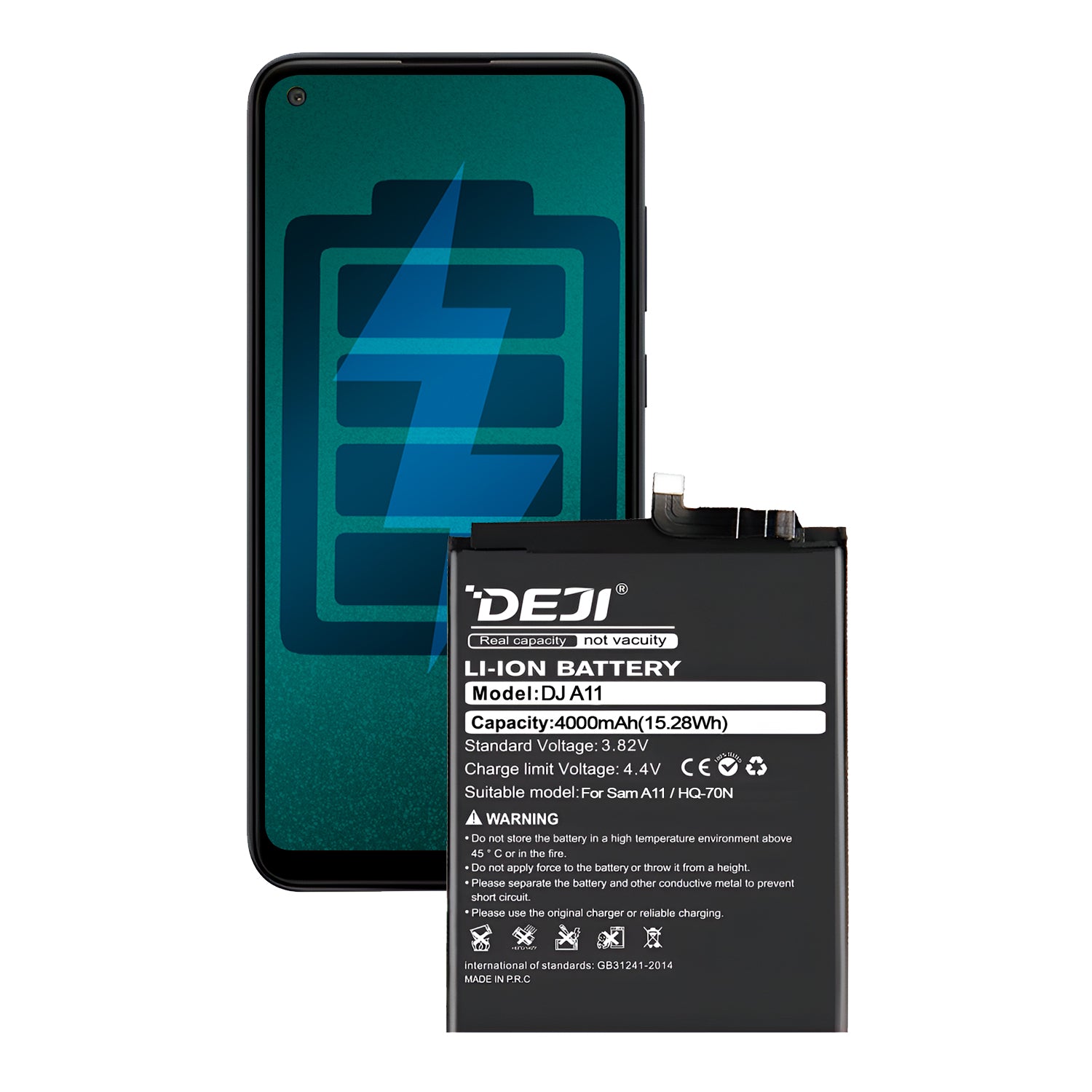 Bateria para Samsung Galaxy A11 DEJI IC Original Capacidad 4000mAh Maxima Duracion