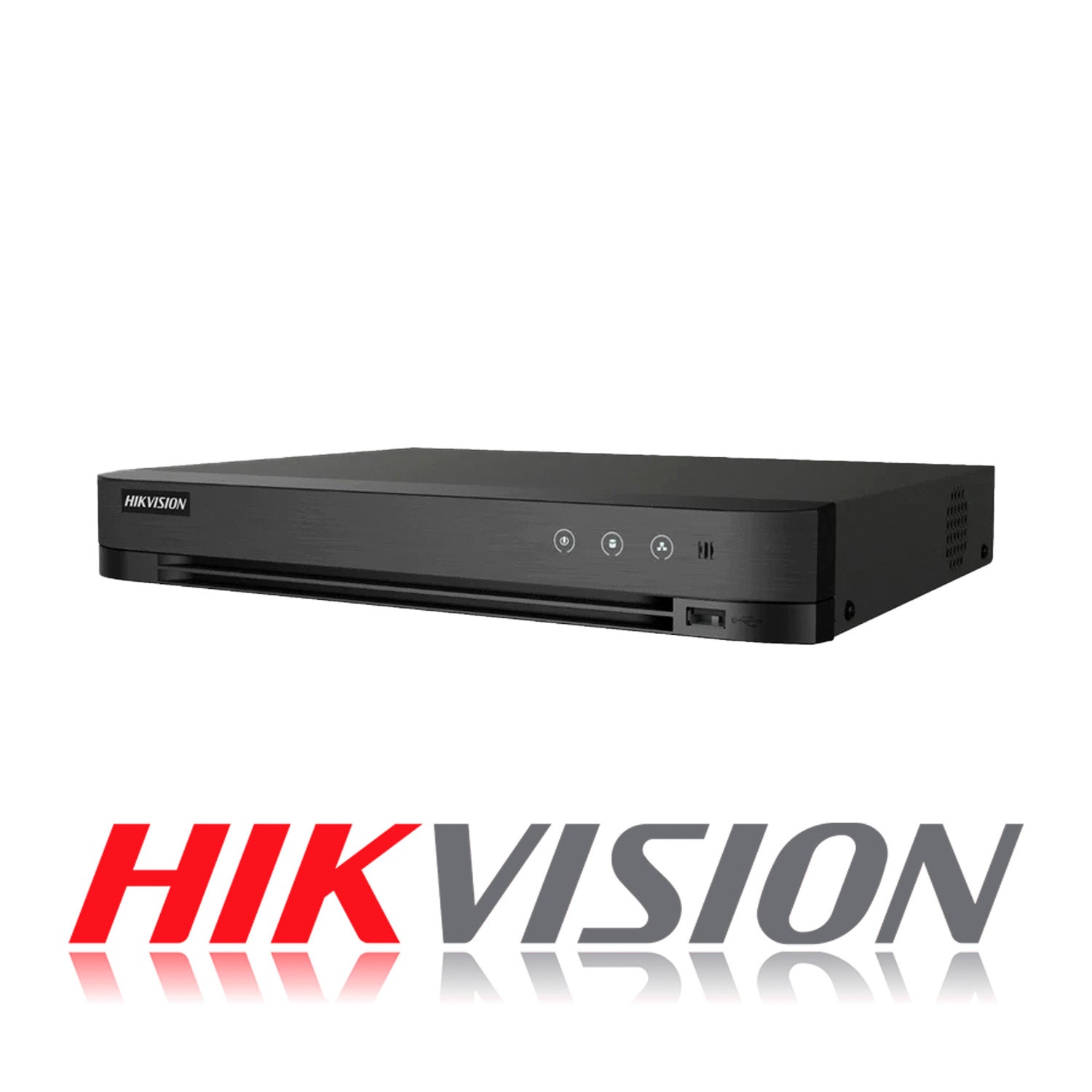 DVR 4 Canales Turbo HD Pentahibrido Hikvision Video Grabador H.265 pro+ AcuSense Max 6 Camaras Red