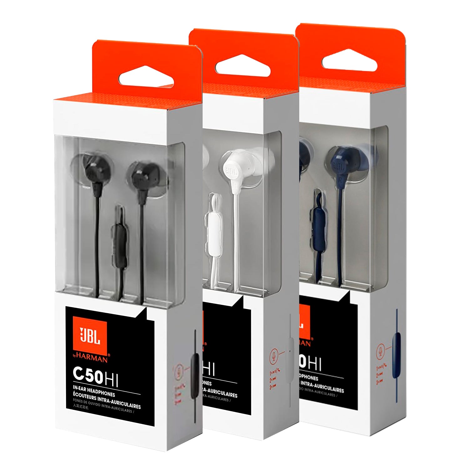 Audifono JBL C50HI In-Ear Conector 3.5mm con Sonido Inmersivo y Manos Libres con Microfono