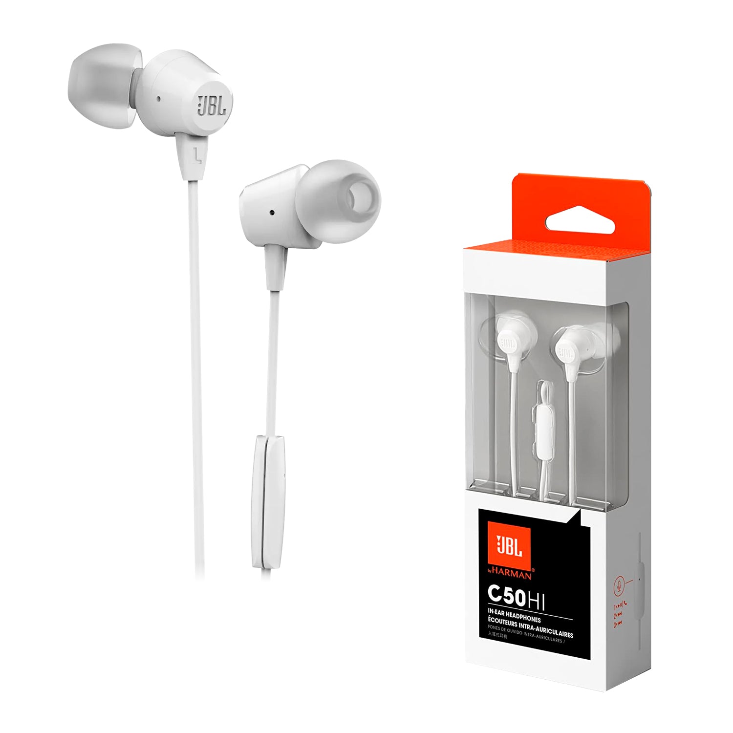 Audifono JBL C50HI In-Ear Conector 3.5mm con Sonido Inmersivo y Manos Libres con Microfono