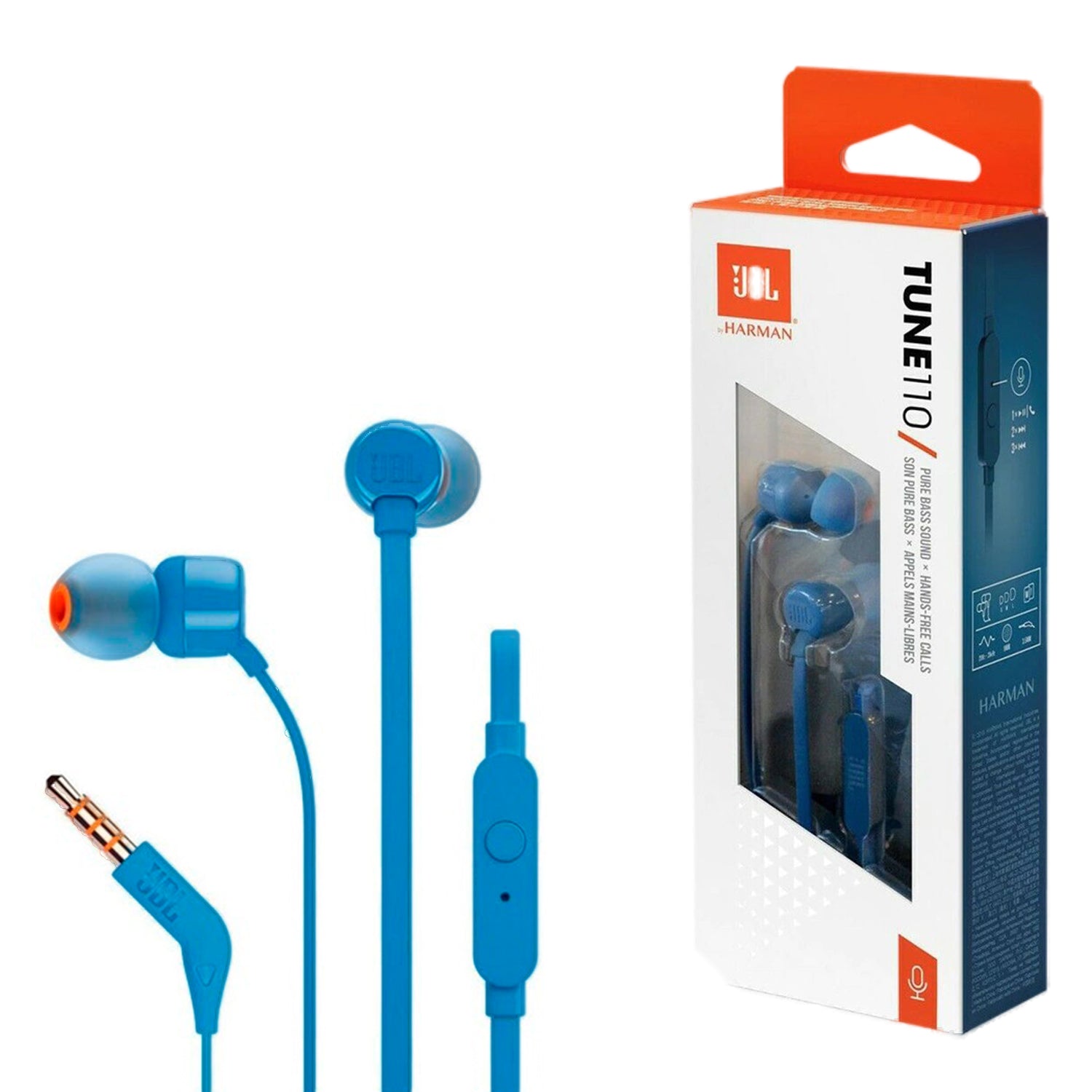 Audifonos JBL Tune110 Conector 3.5mm Manos Libres In-ear
