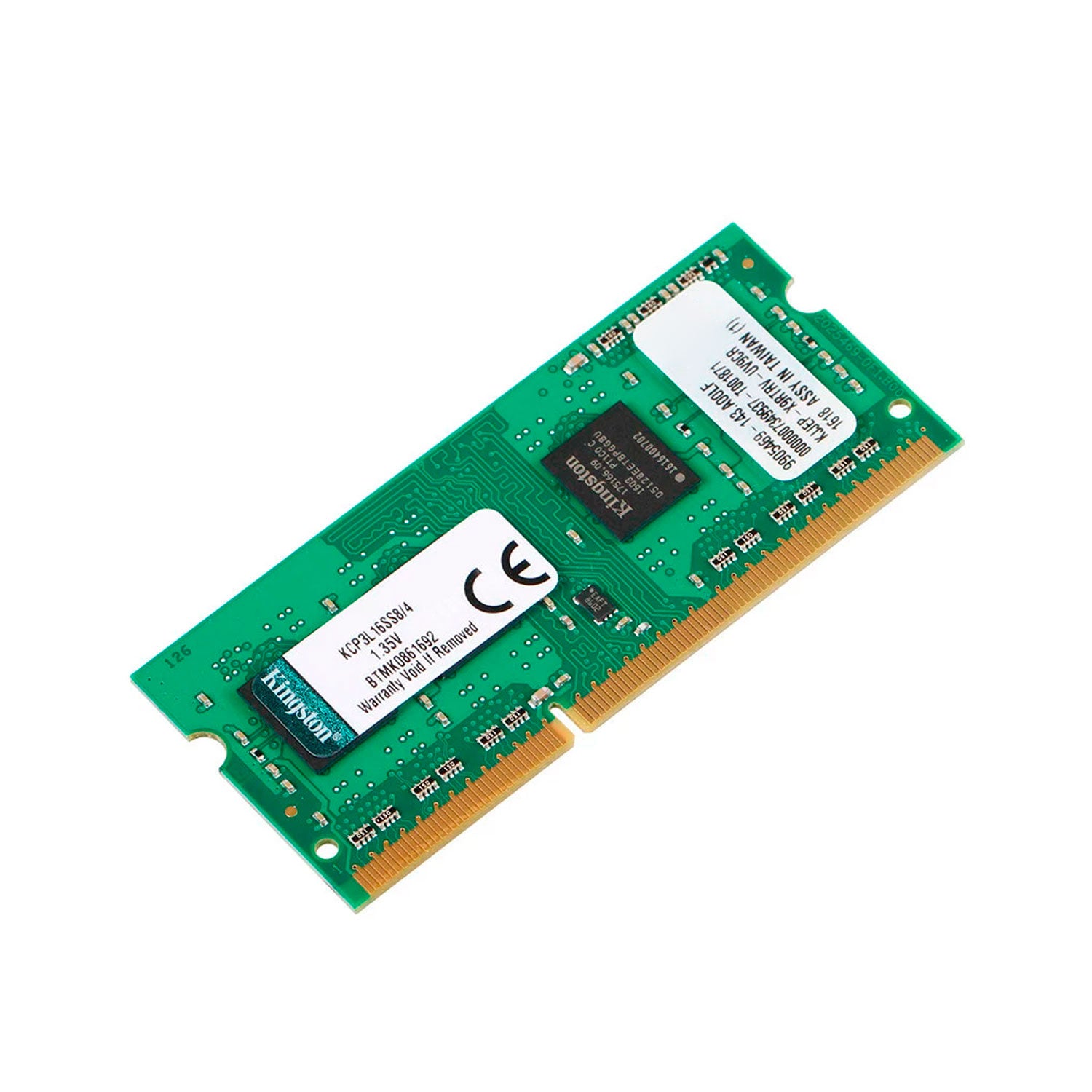 Memoria RAM Notebook Kingston DDR3L 4GB SO-DIMM 1600MHz PC3L-12800 CL11 1.35V [ KCP3L16SS8/4 ] - Mayorista de Tecnología