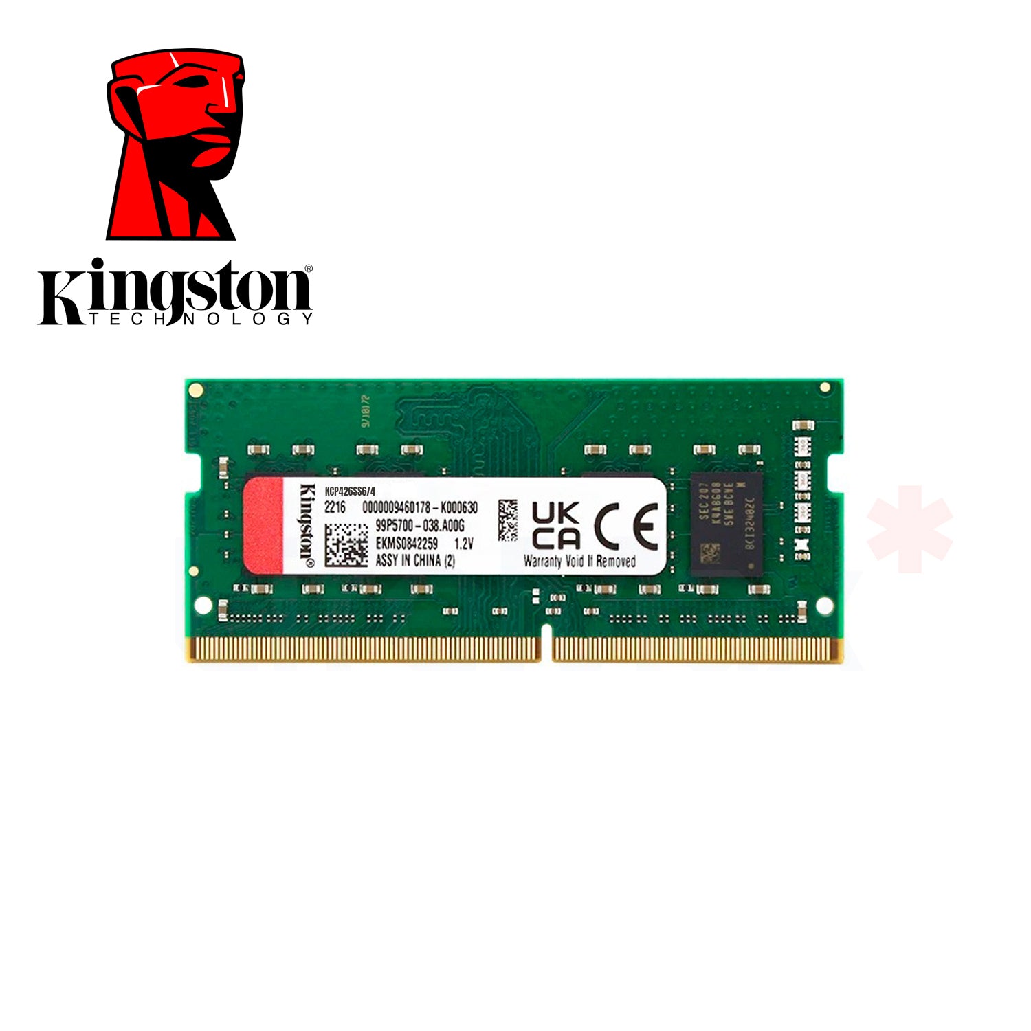 Memoria Ram Notebook Kingston 4GB DDR4-SODIMM 2666MHz 1.2 V Pin 260 [ KCP426SS6/4 ] - Mayorista de Tecnología