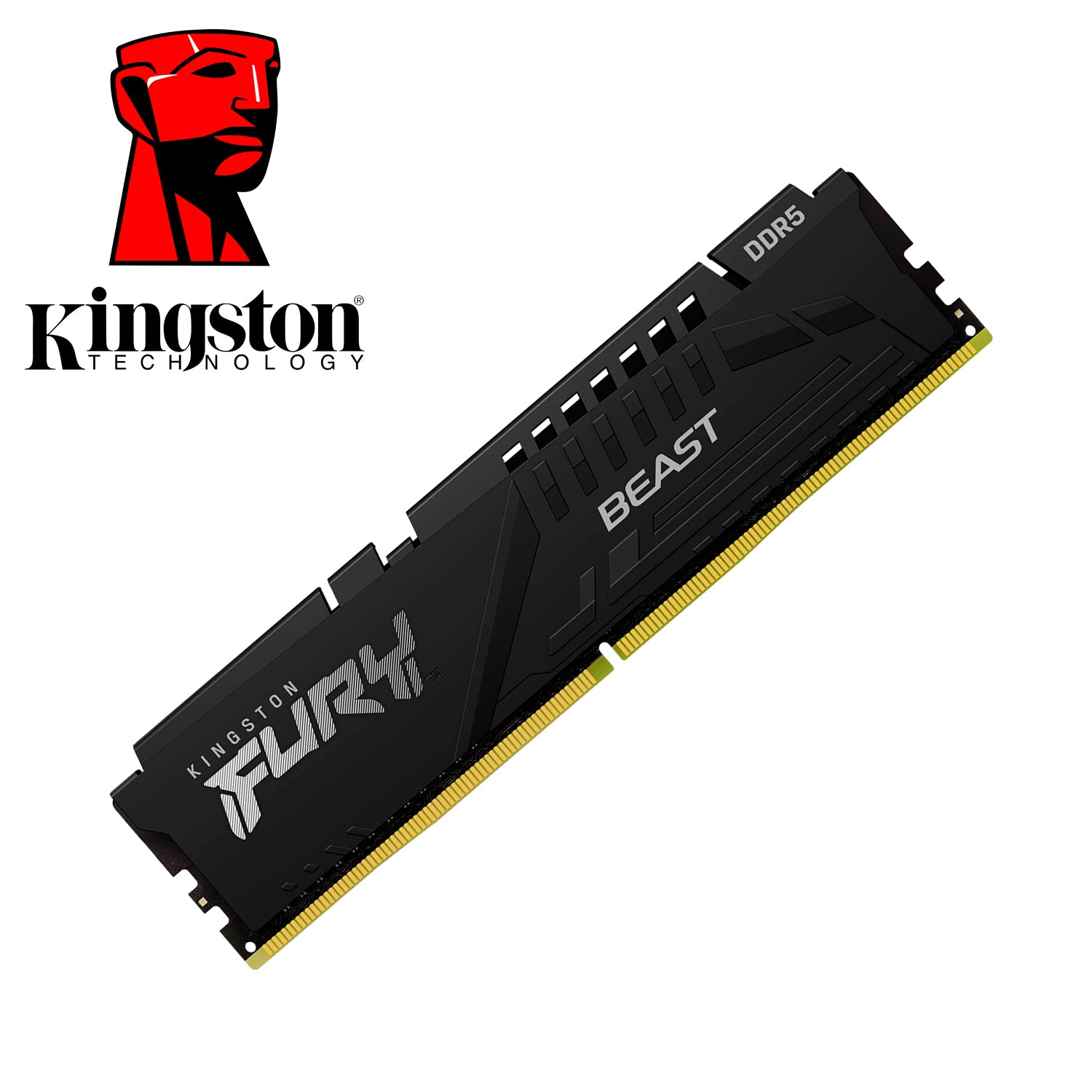 Memoria Ram Gamer PC Kingston Fury Beast 16GB DDR5-DIMM 5200MHz Pin 288 1.25V CL40 [ KF552C40BB-16 ]