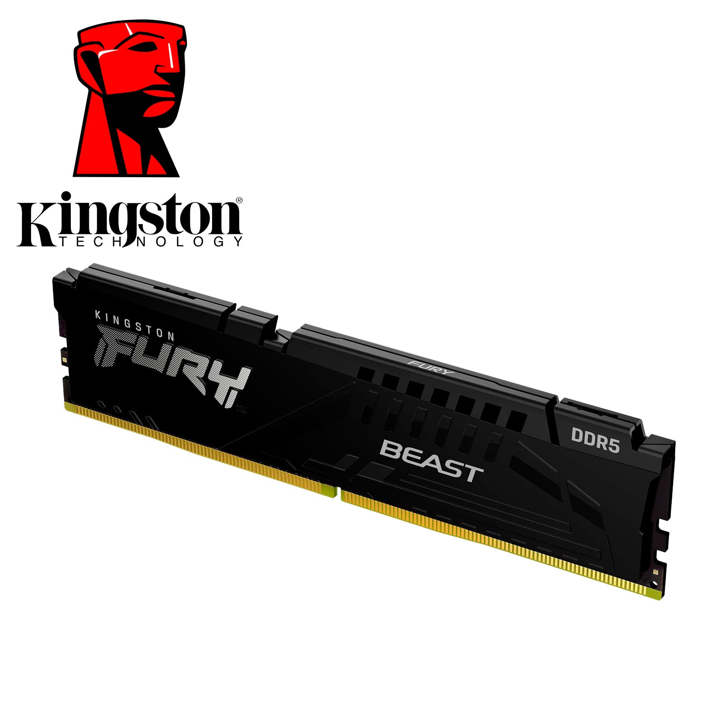 Memoria Ram Gamer PC Kingston Fury Beast 16GB DDR5-DIMM 5200MHz Pin 288 1.25V CL40 [ KF552C40BB-16 ]