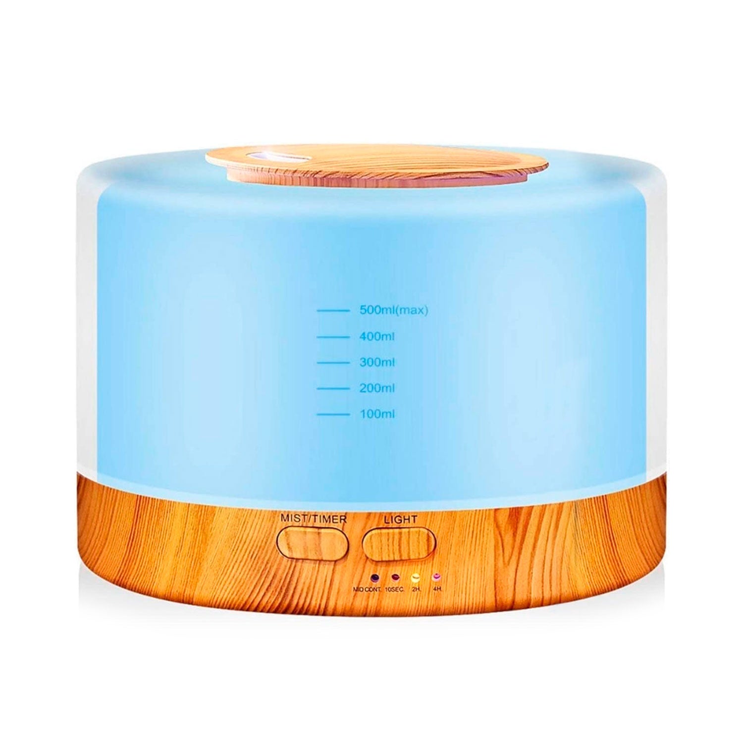 Difusor De Aromas Humidificador Holdmay 500 ML con Colores LED