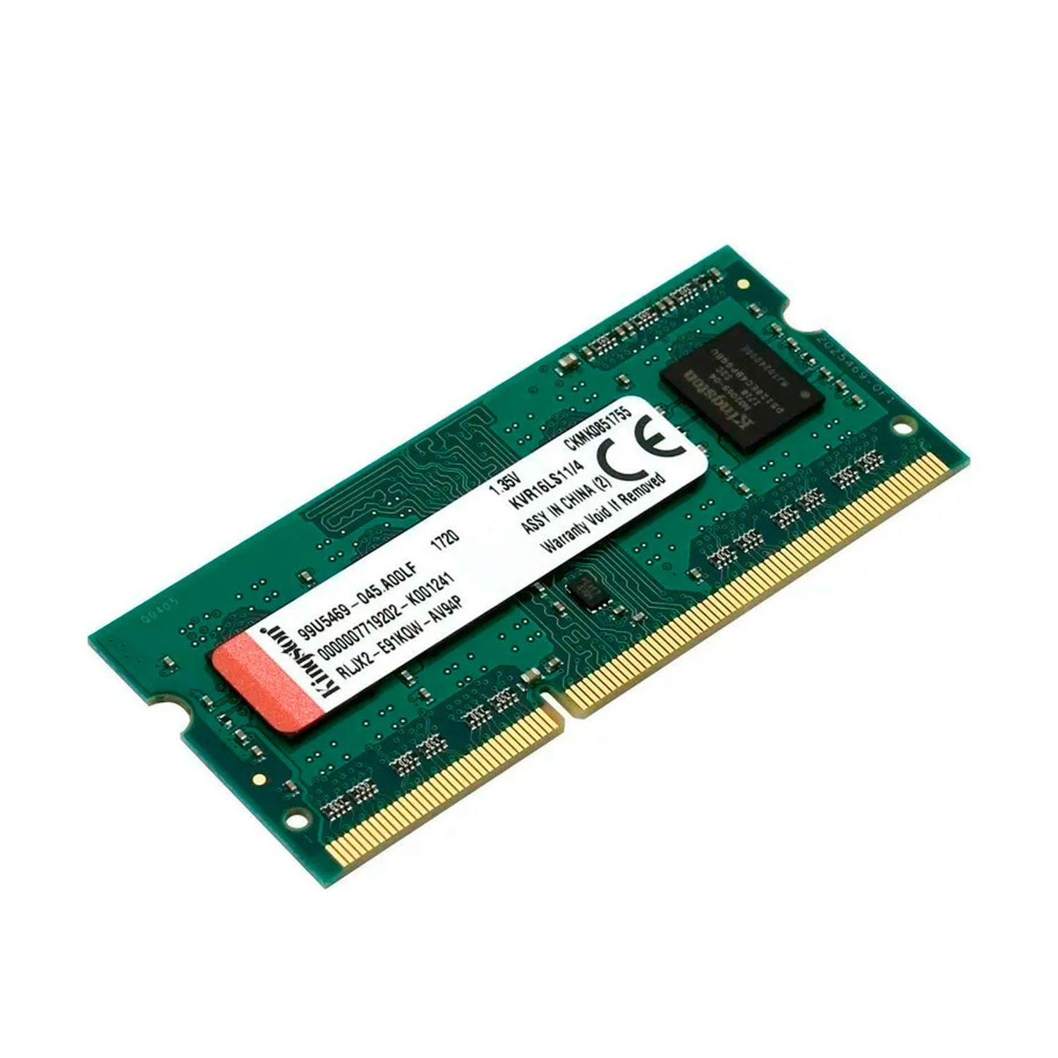 Memoria RAM Notebook Kingston DDR3L 4GB SO-DIMM 1600MHZ PC3L CL11 [ KVR16LS11/4WP ]