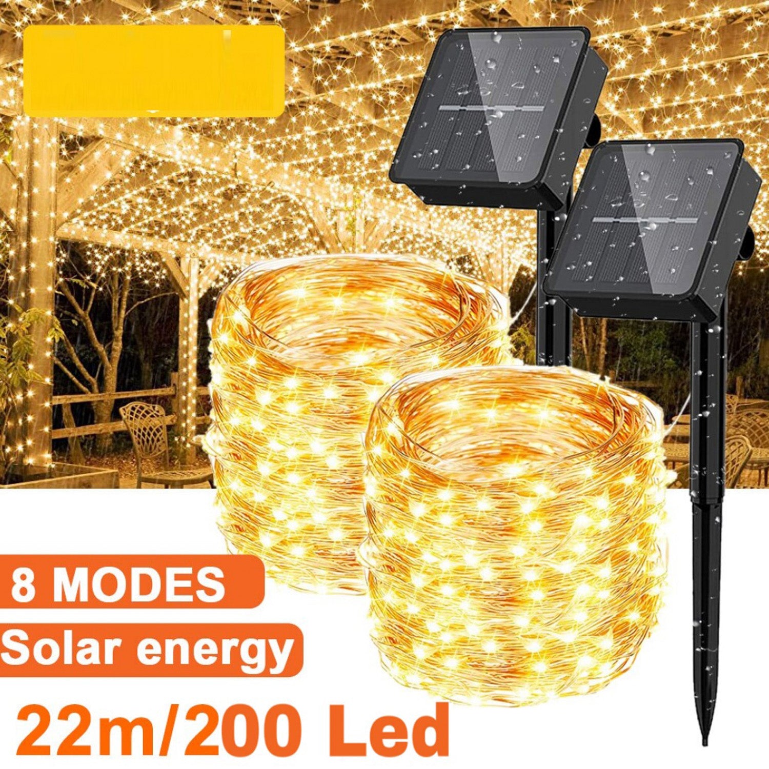 Luces Pack X2 Guirnalda Led Alambre Hada Boda Fiesta [ L62 ] - Mayorista de Tecnología