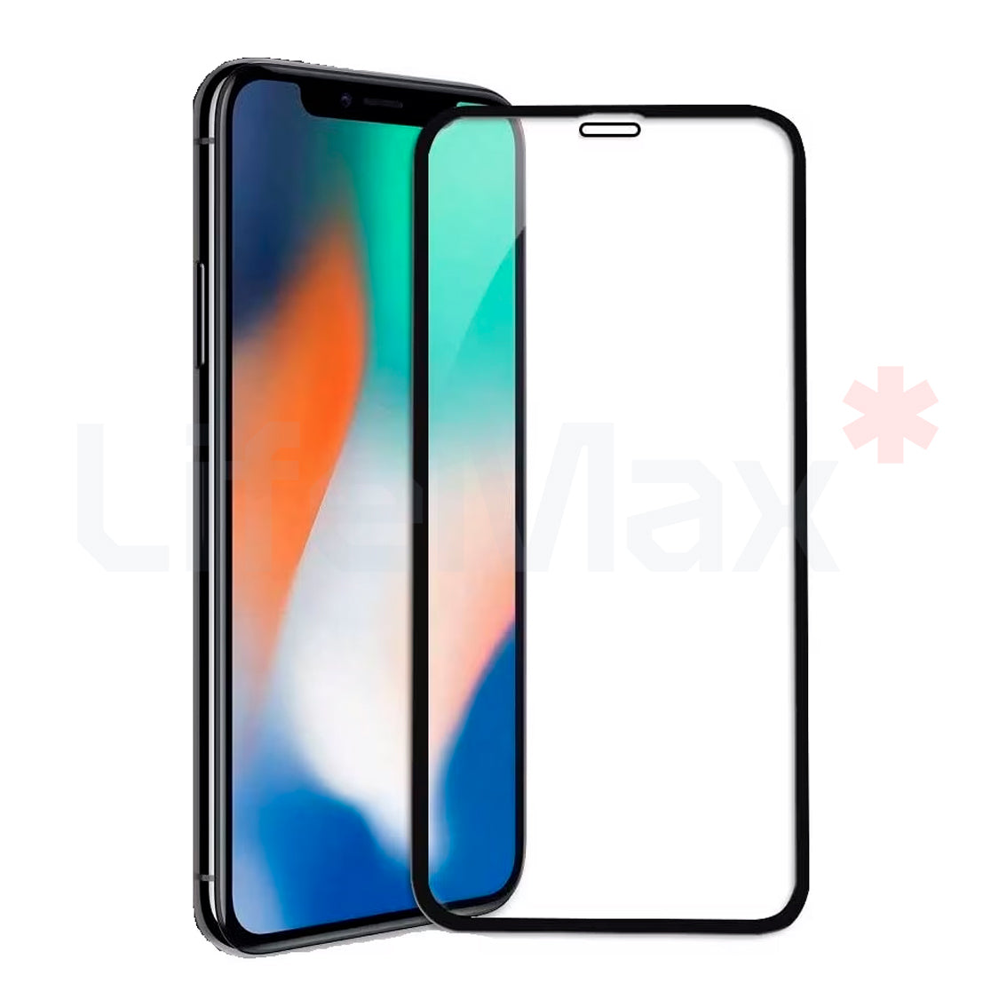 Lamina de Vidrio Templado Completa Resistente Compatible con Iphone XS Max