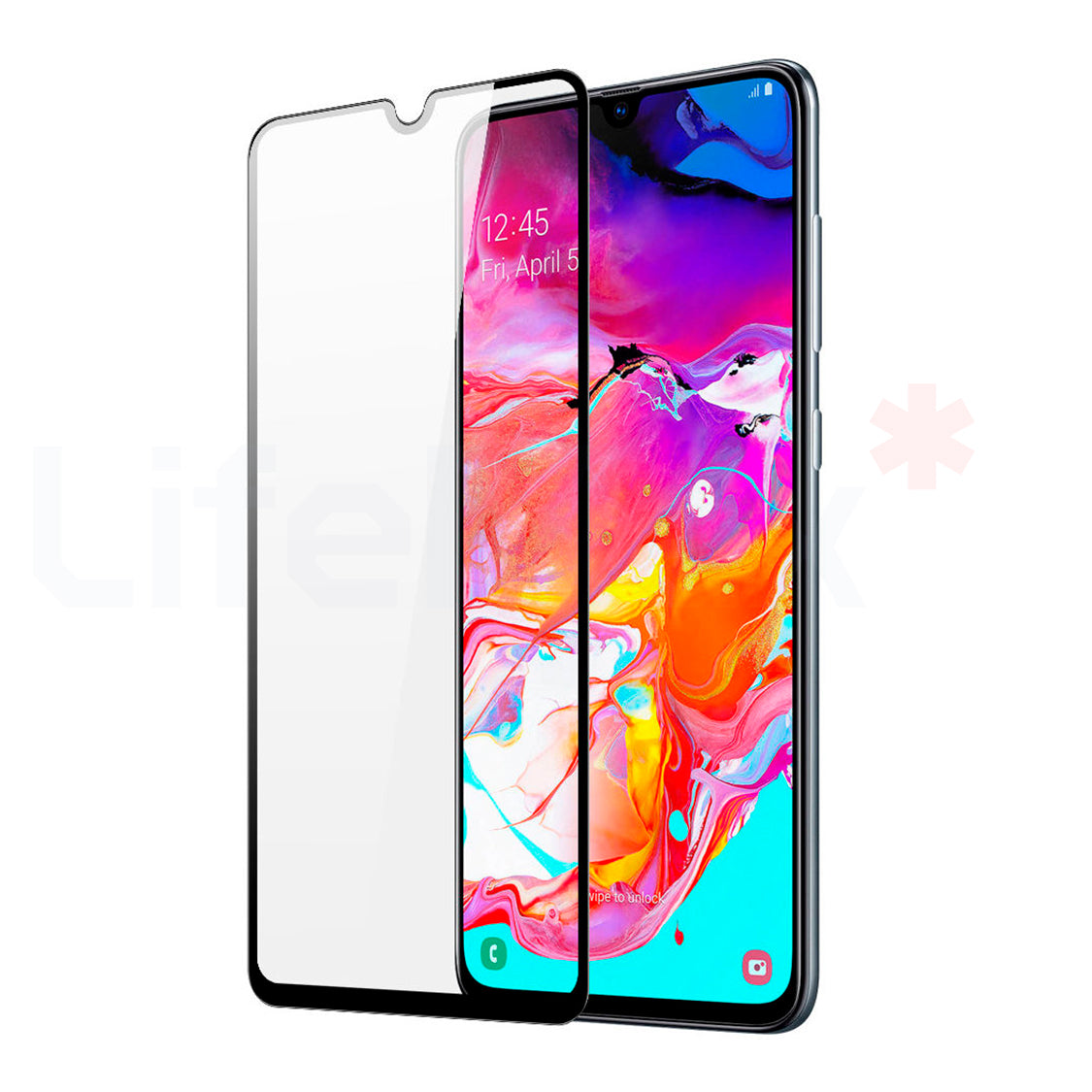 Lamina de Vidrio Templado Completa Resistente Compatible con Samsung  Galaxy A70